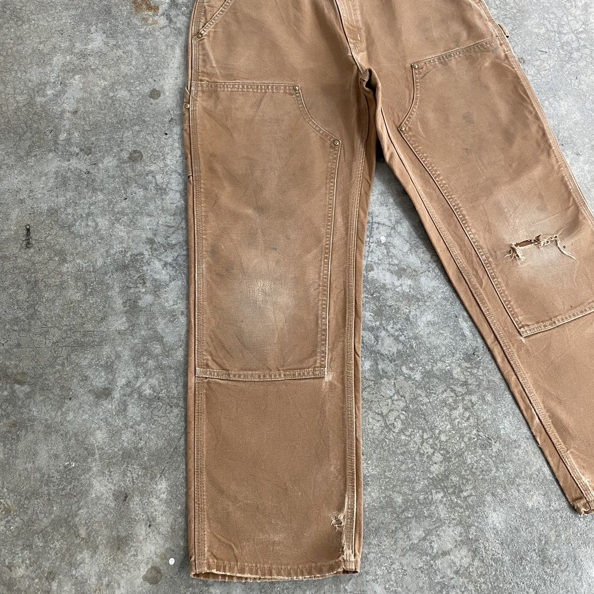 Carhartt Vintage Carhartt Double Knee Ripped Carpenter Work Pants Size US 33 - 5 Thumbnail