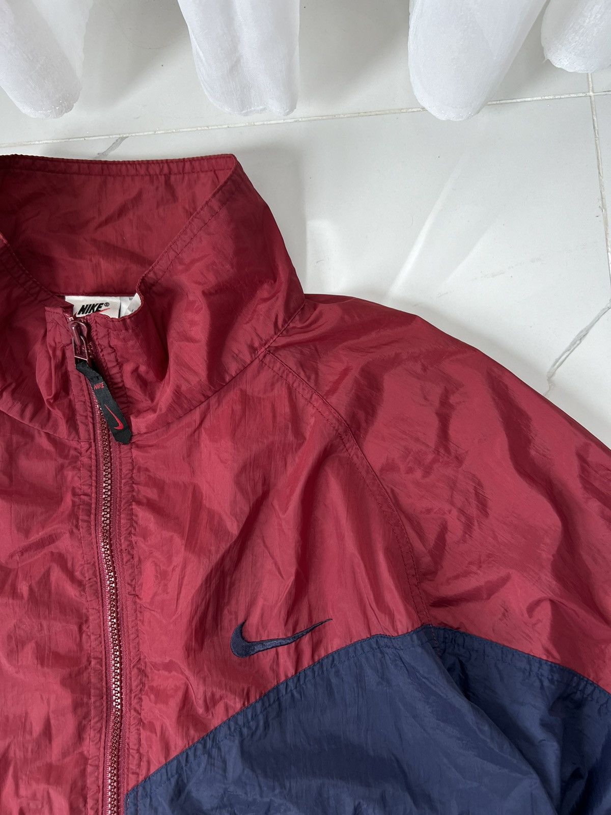 Nike × Vintage 90’s NIKE RETRO RARE SWOOSH LOGO TRACK JACKET Y2K Size US M / EU 48-50 / 2 - 5 Thumbnail