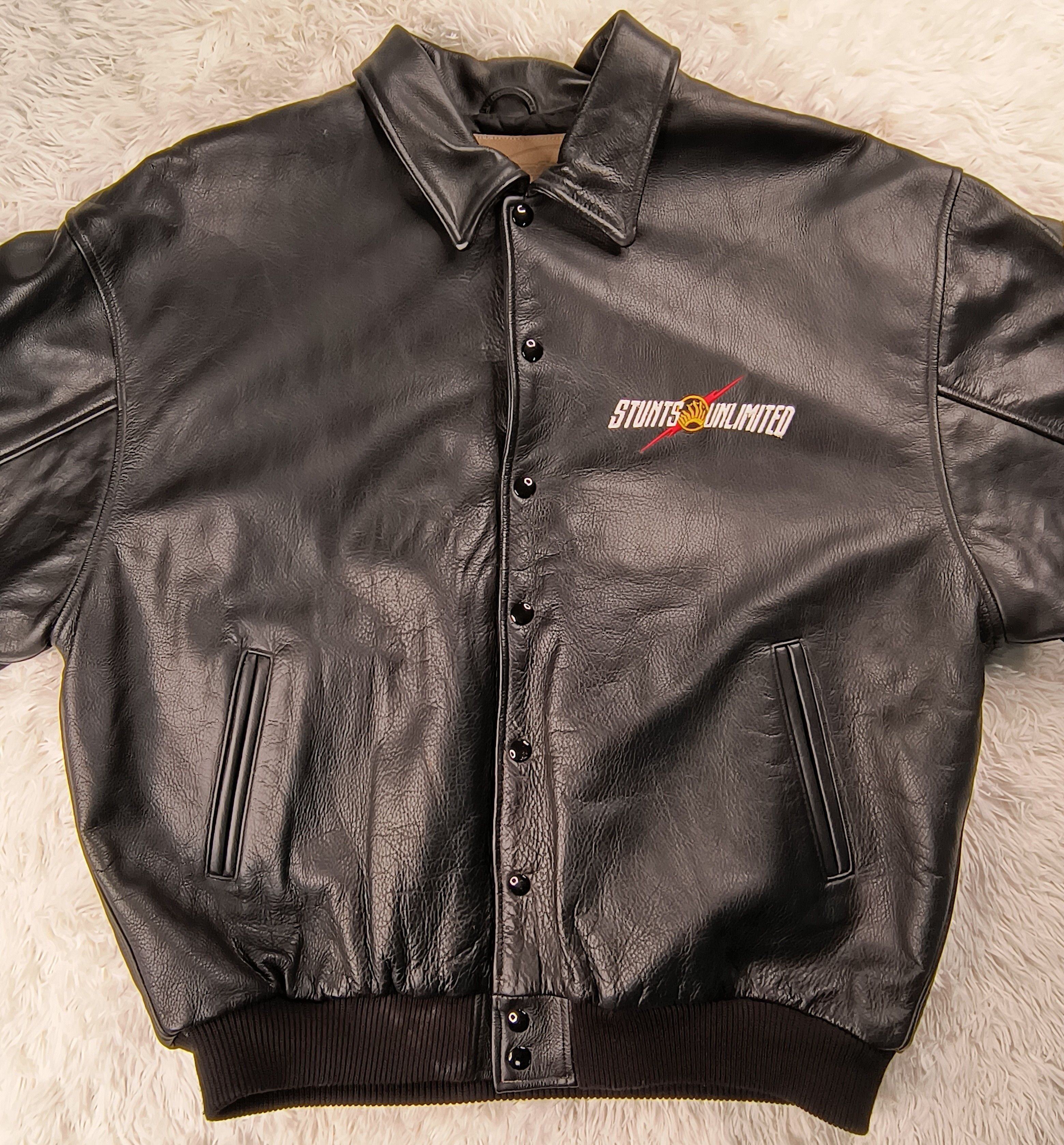 Vintage The winning team stunts unlimited Michael Bay Leather jacket Size US XL / EU 56 / 4 - 2 Thumbnail
