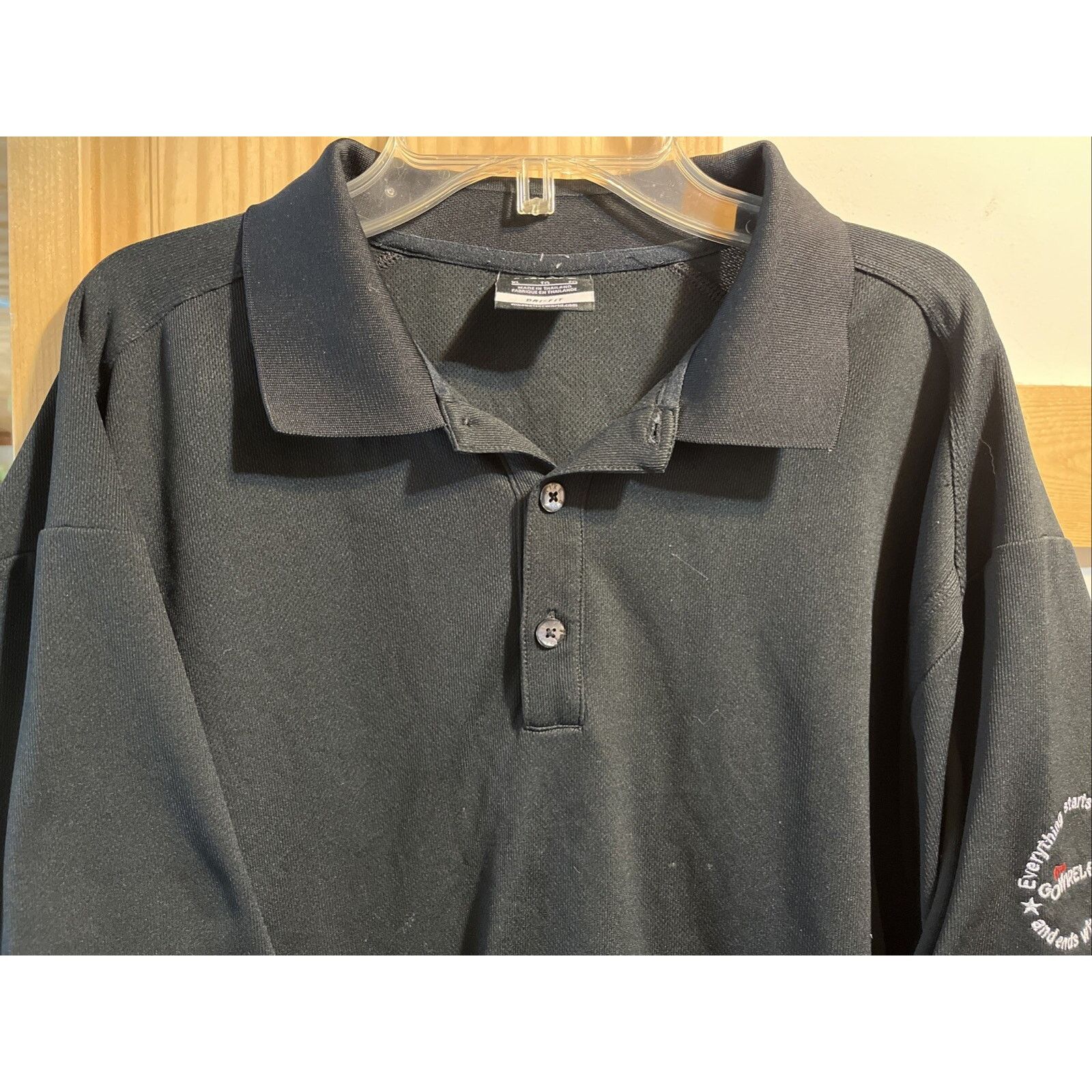 Nike Nike Golf Dri Fit Verizon Mens XL Black Polyester Polo Shirt Size US XL / EU 56 / 4 - 6 Thumbnail