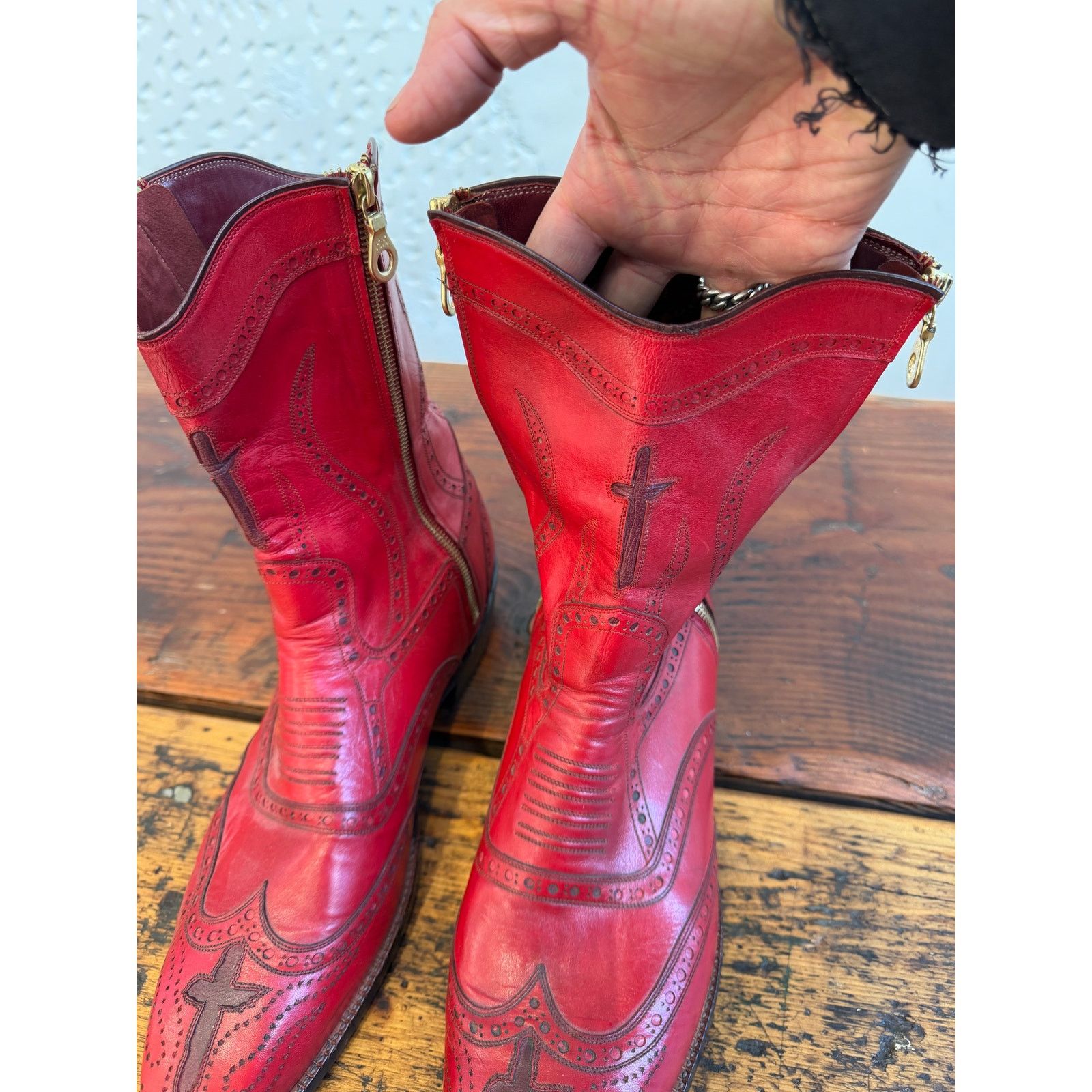 Other Rocketbuster Handmade Custom El Jefe Boots Size US 12 / EU 45 - 2 Thumbnail