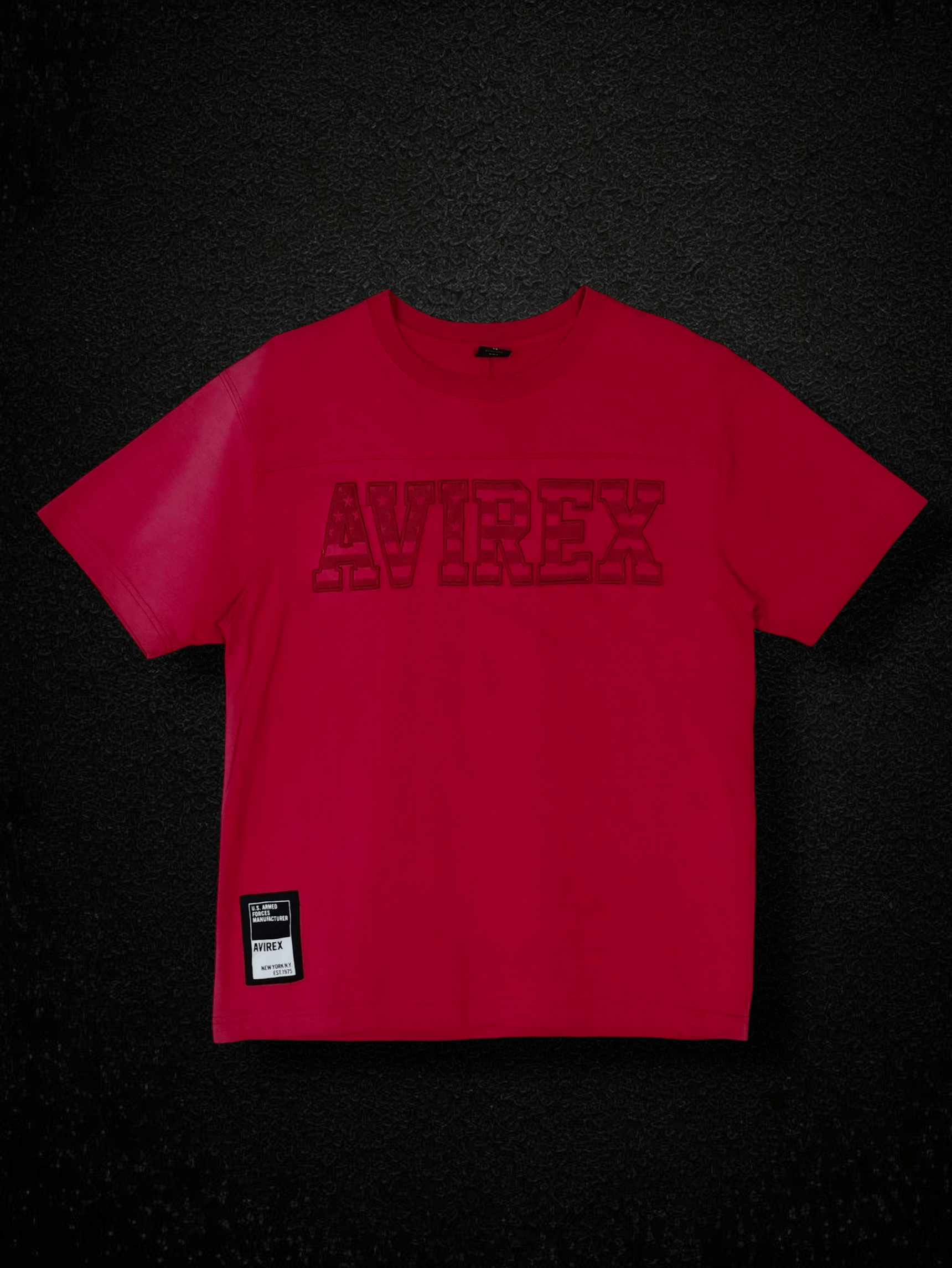 Avirex 90s AVIREX Embroidered Big Logo Red M Tee Size US M / EU 48-50 / 2 - 1 Thumbnail