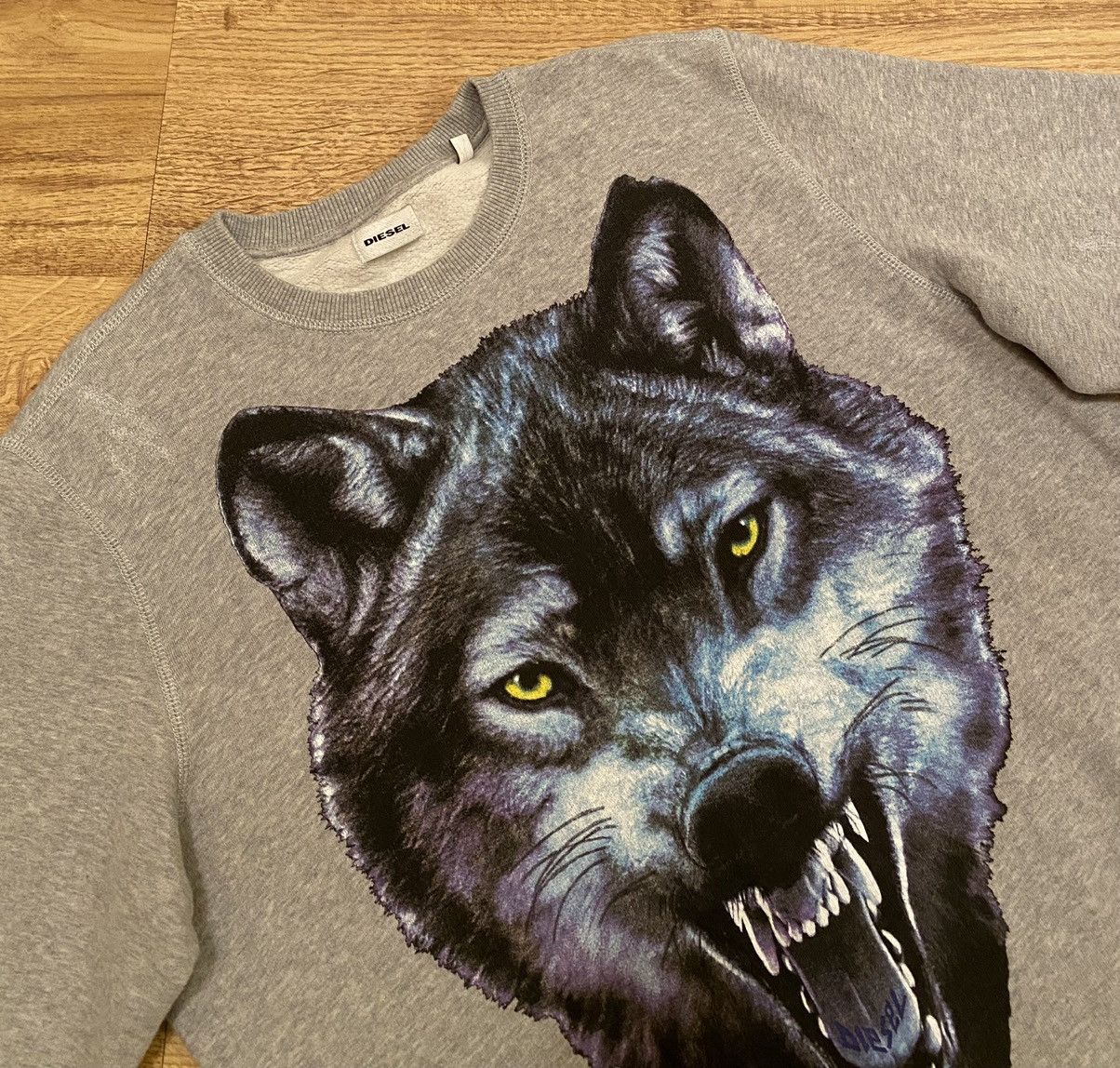 Diesel Diesel Big Logo Wolf Sweatshirt Size US L / EU 52-54 / 3 - 3 Thumbnail