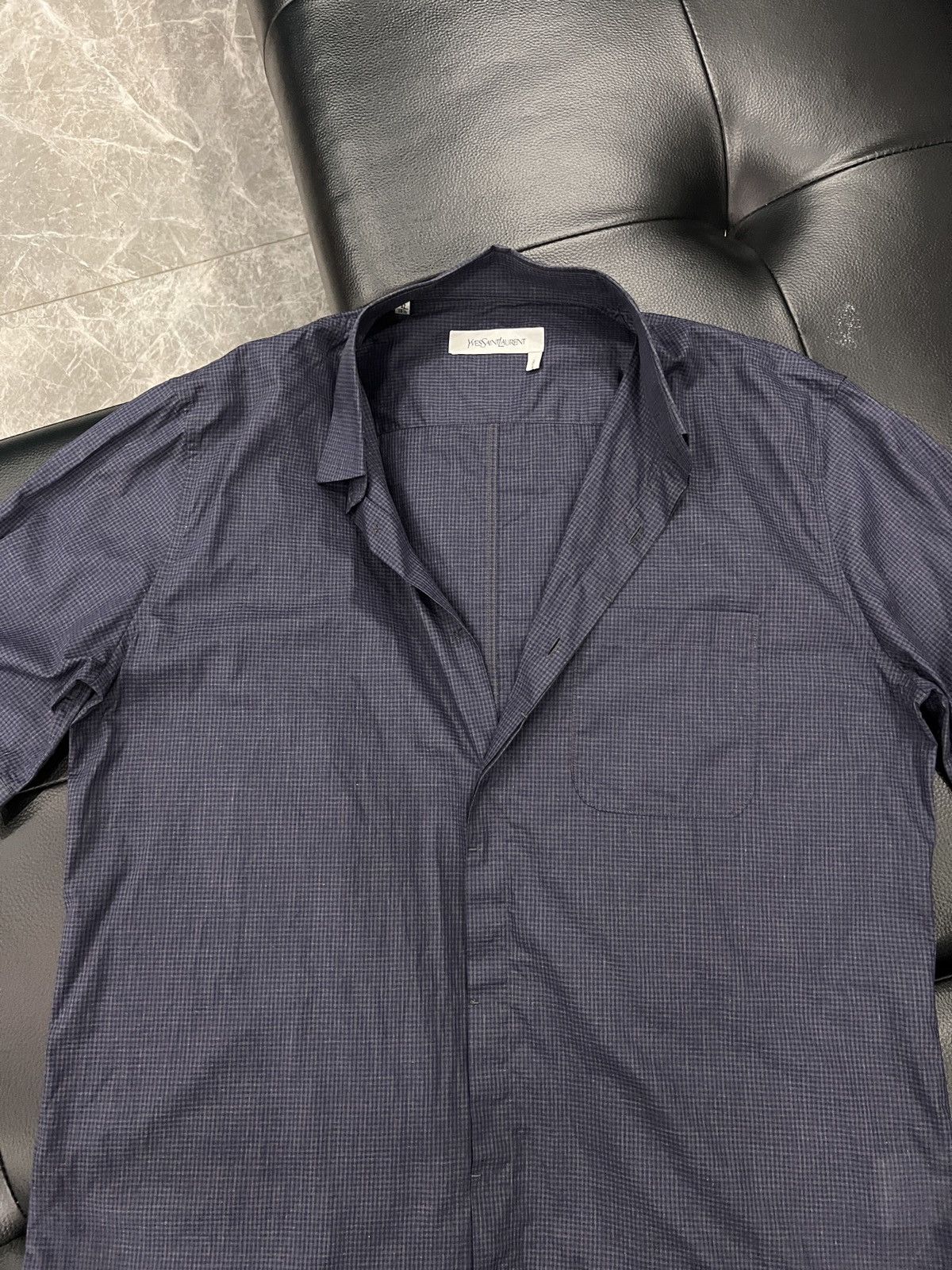 Yves Saint Laurent Yves Saint Laurent 2012 Short Sleeve Shirt Size US XS / EU 42 / 0 - 3 Thumbnail
