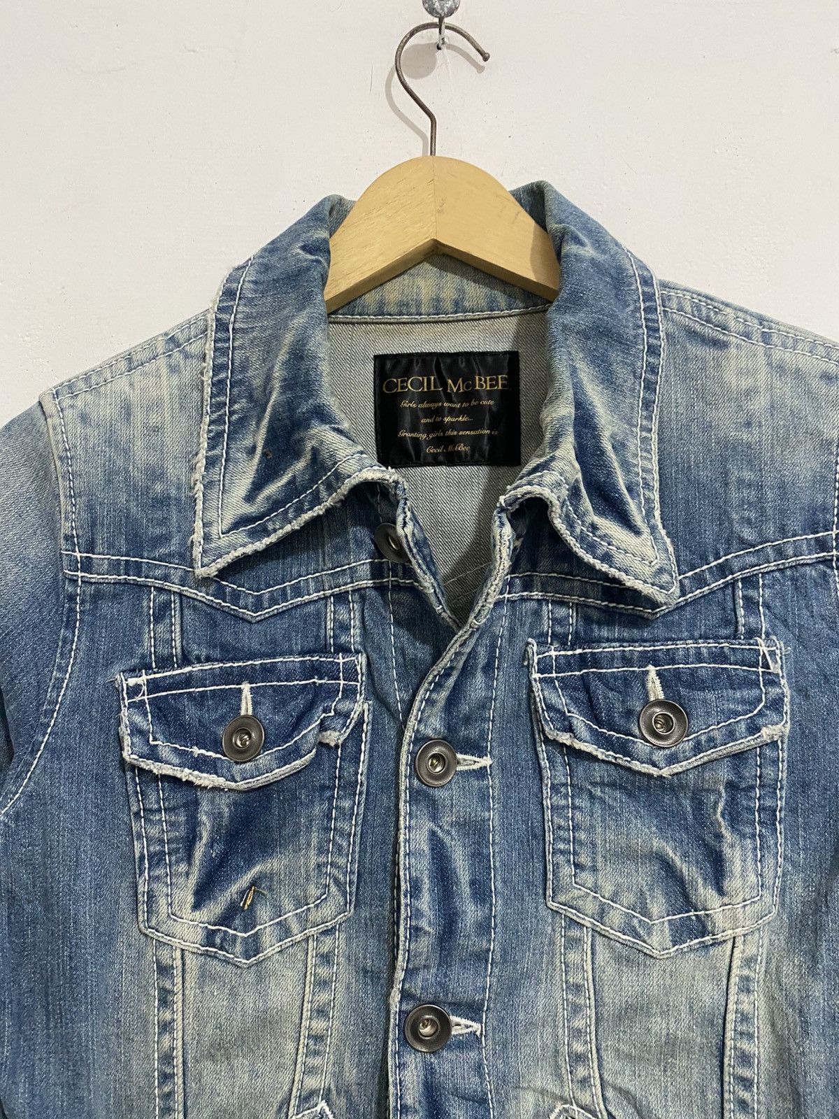 If Six Was Nine × Japanese Brand × Le Grande Bleu (L.G.B.) 💸BINDINGOFFER💸Japanese Cecilmcbee Denim Jacket Styled Ifsix Size US S / EU 44-46 / 1 - 3 Thumbnail