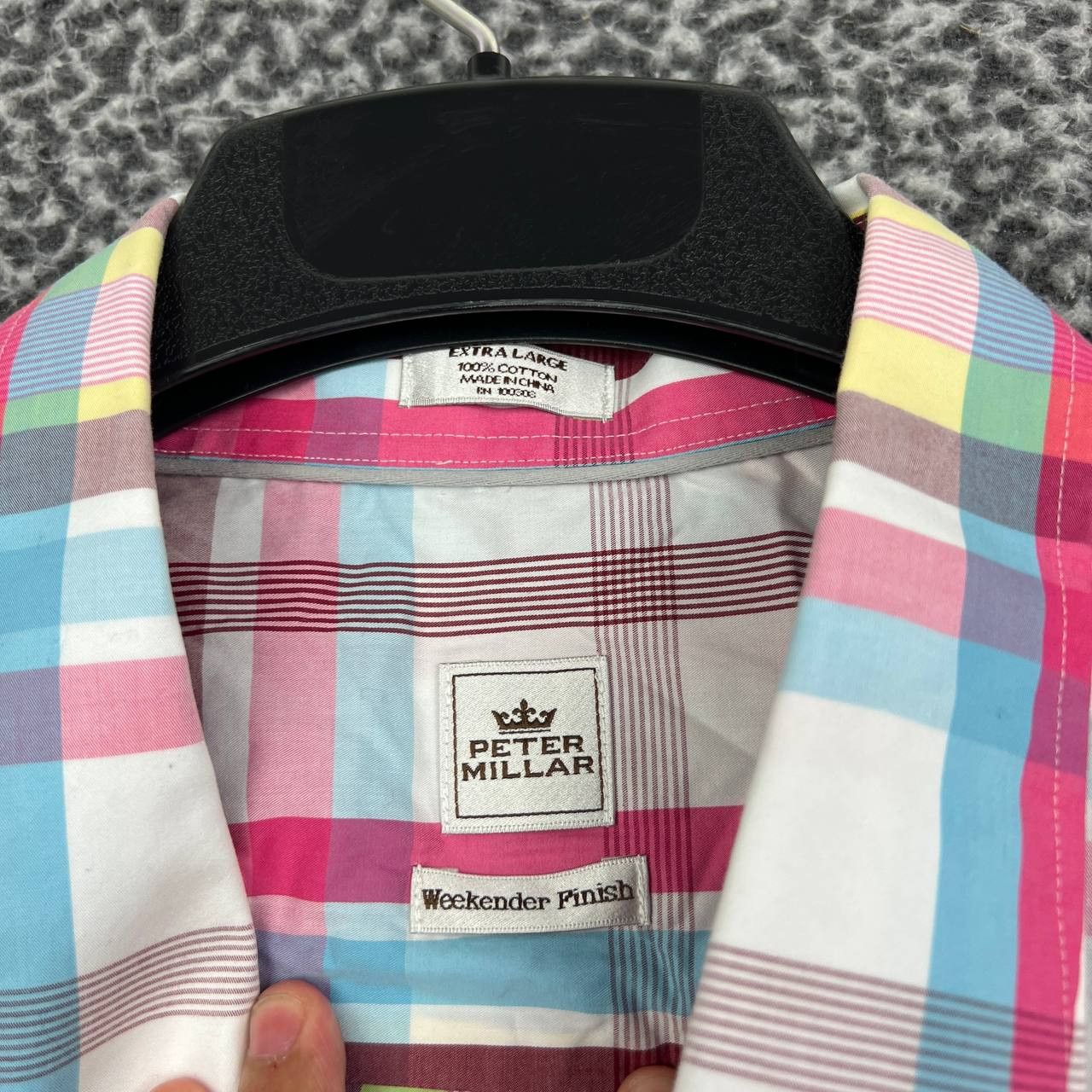 Peter Millar Peter Millar Weekender Finish Button Down Shirt Men XL Plaid Size US XL / EU 56 / 4 - 2 Thumbnail