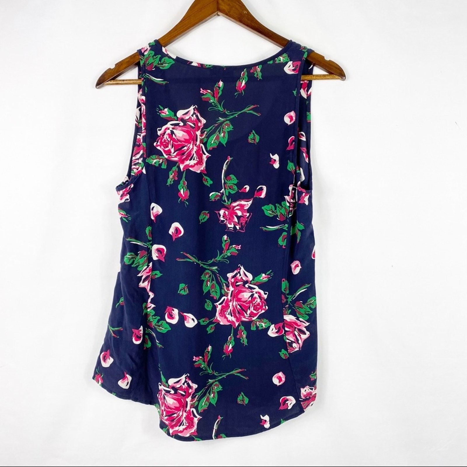 Joie JOIE Rain B Rose Print Tank in Blue - Size Medium Size M / US 6-8 / IT 42-44 - 5 Thumbnail