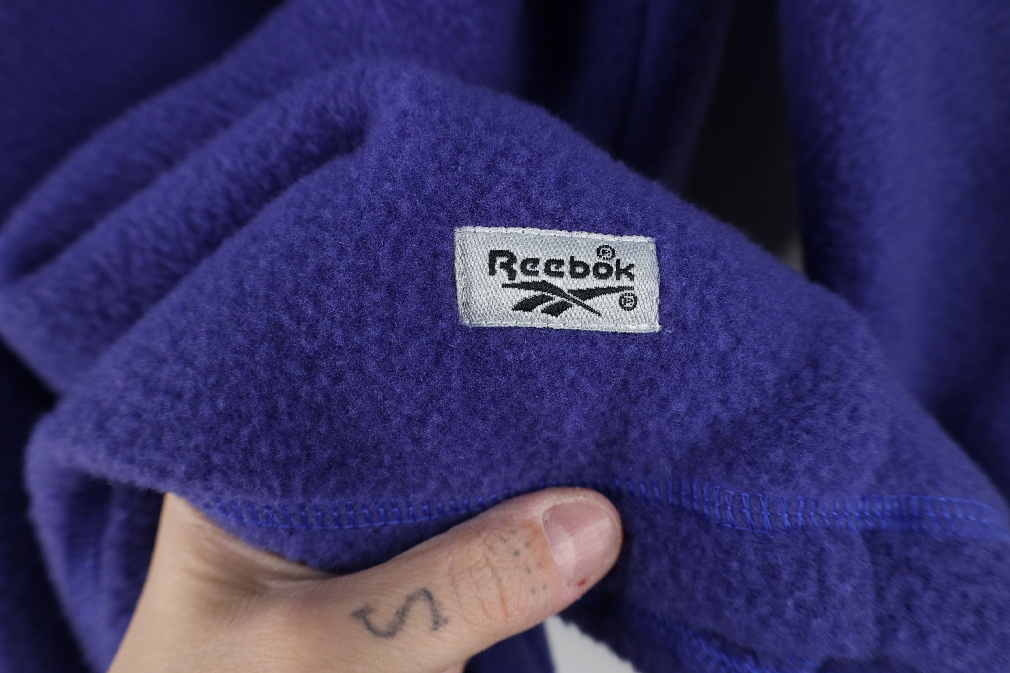 Reebok Vintage 90s Reebok Half Zip Fleece Pullover Sweater USA Size L / US 10 / IT 46 - 4 Thumbnail