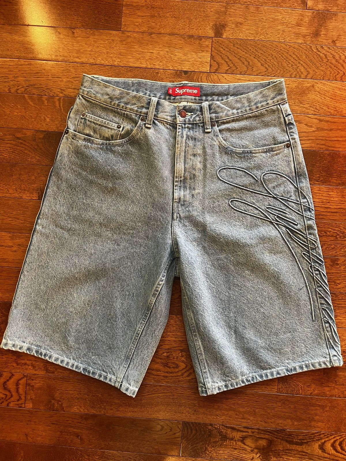 Supreme Baggy Denim Shorts | Grailed