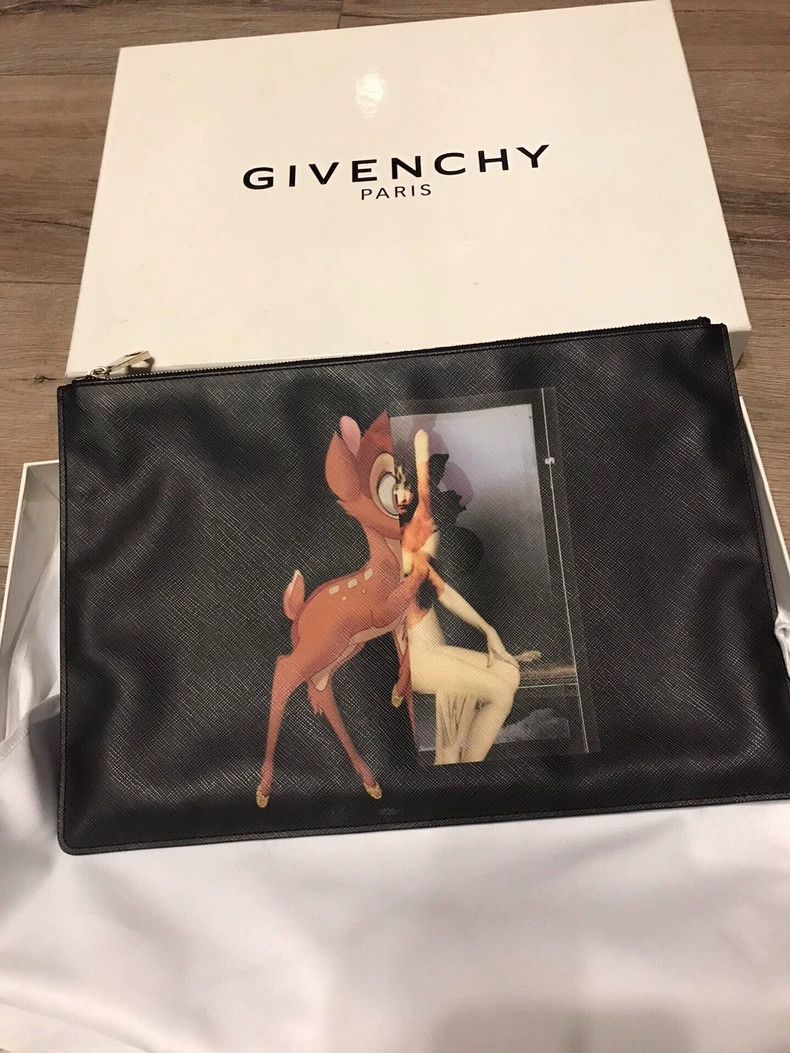 Givenchy Givenchy Bambi Crossgrain Leather Clutch - dmc Size ONE SIZE - 1 Thumbnail