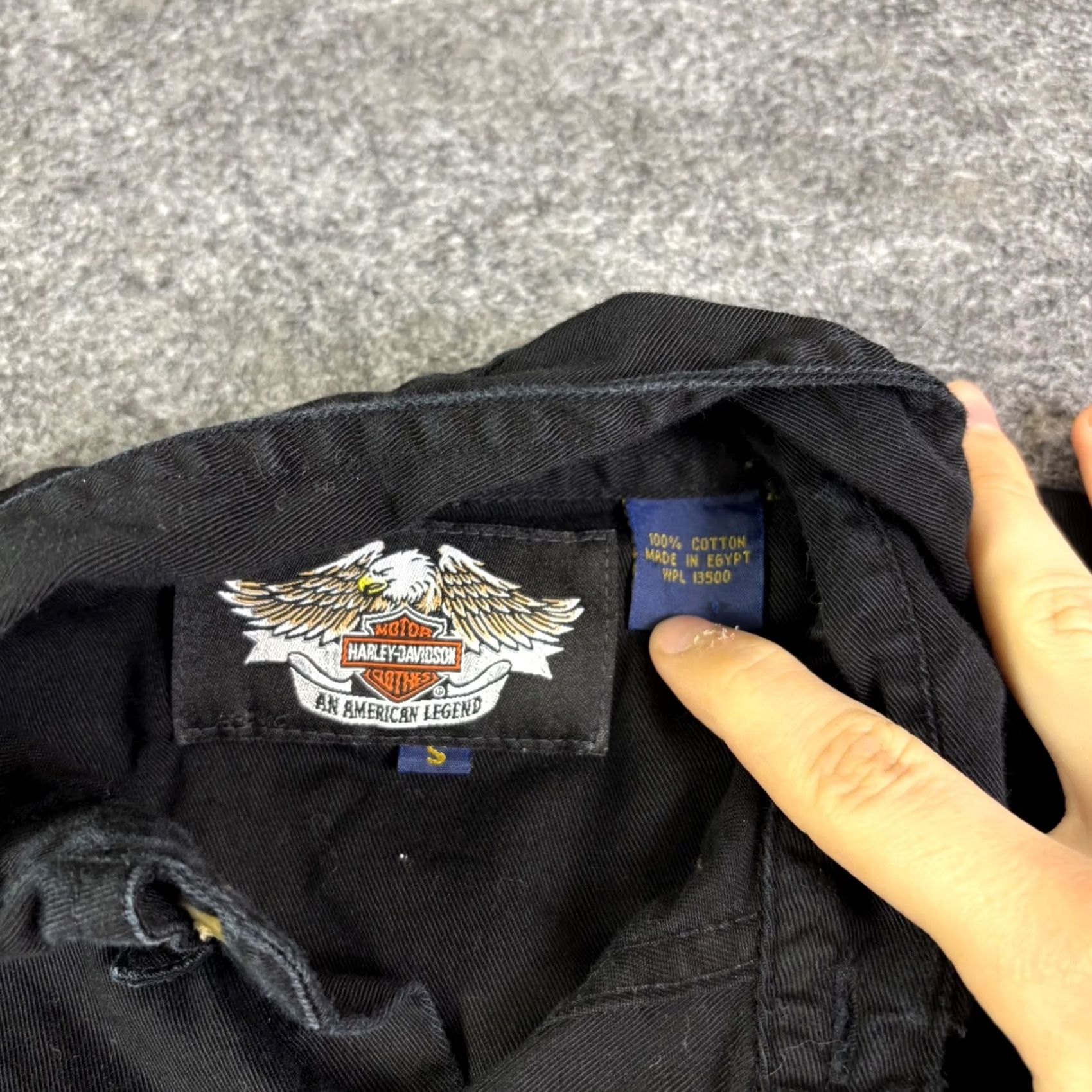 Harley Davidson Harley-Davidson Mens Black Cotton Embroidered Vehicle Operations Shirt Size US S / EU 44-46 / 1 - 3 Thumbnail