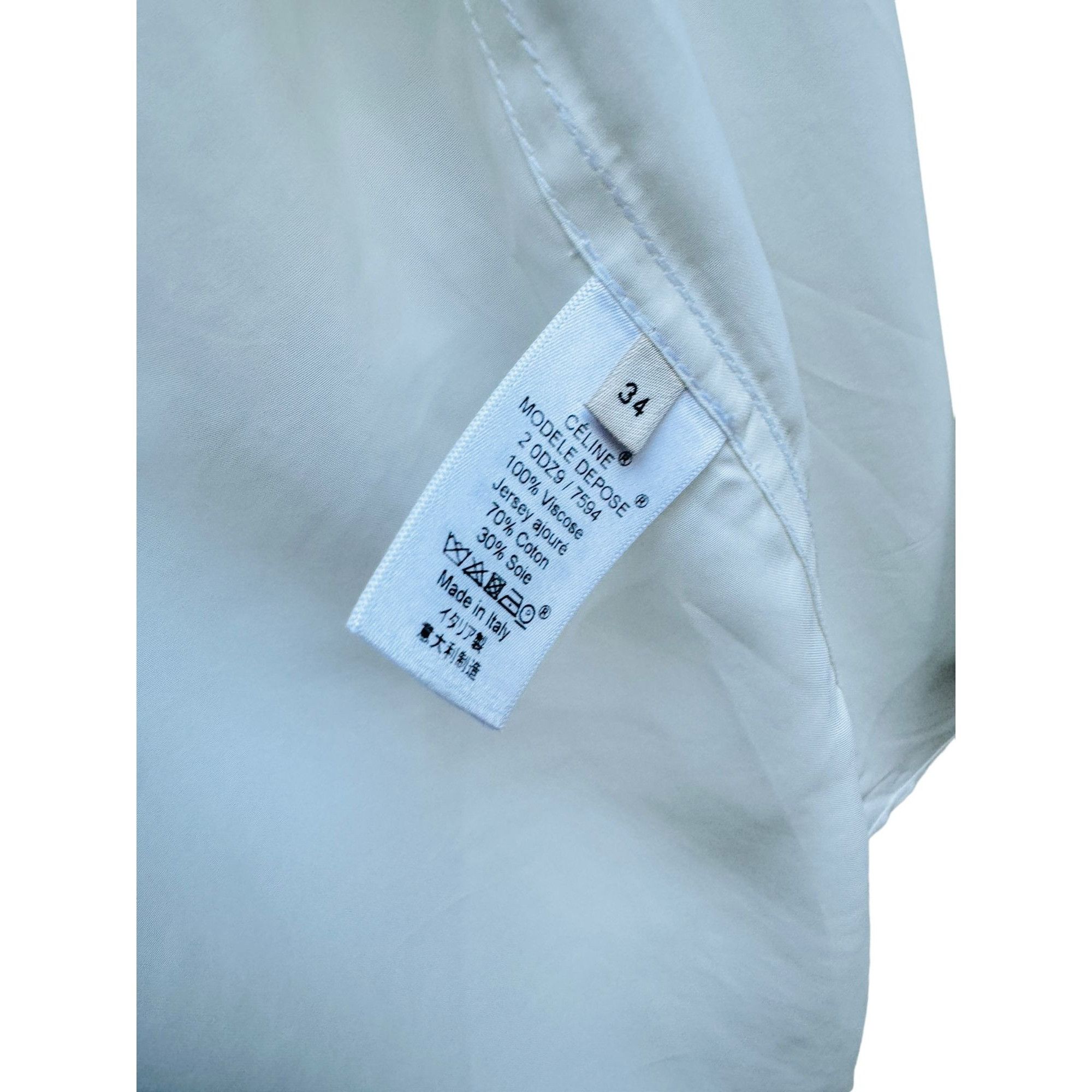 Celine Phoebe Philo SS 2018 White Button down shirt Size XS / US 0-2 / IT 36-38 - 7 Thumbnail