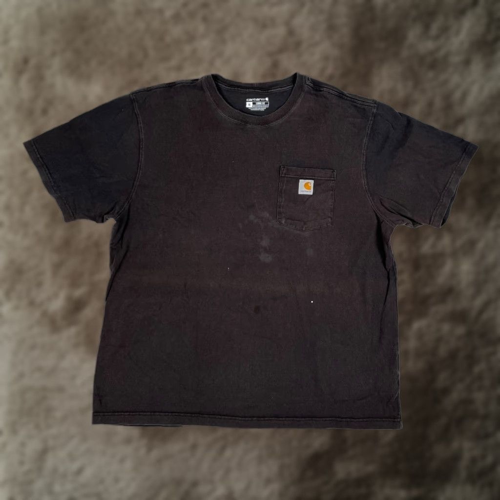 Carhartt VINTAGE Carhartt Black Pocket Shirt XL Faded Grunge Loose Fit Work Size XL Men 90s Grunge Pocket Shirt Size US XL / EU 56 / 4 - 1 Thumbnail