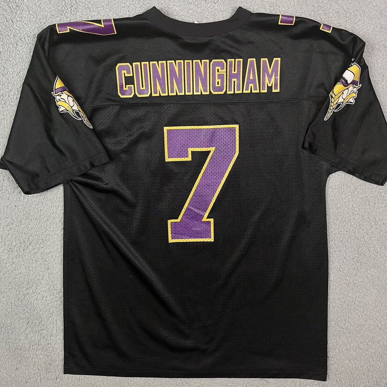 Logo Athletic VINTAGE RANDALL CUNNINGHAM MINNESOTA VIKINGS BLACK JERSEY Grailed