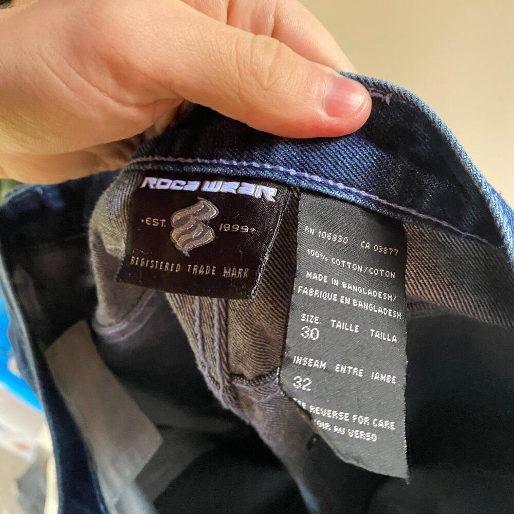 Vintage Vintage Y2K 90s Embroidered EXCO Jeans Size 30 Blue Size US 30 / EU 46 - 3 Thumbnail