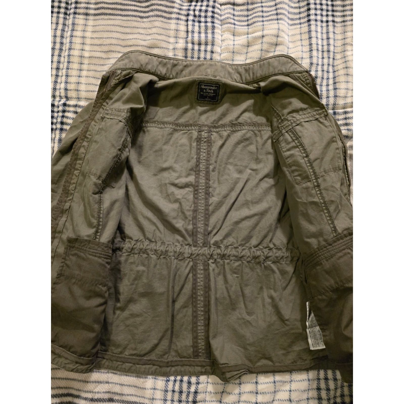 Abercrombie & Fitch Abercrombie & Fitch Women's Military Style Army Field Jacket Green Size Large Size L / US 10 / IT 46 - 3 Thumbnail