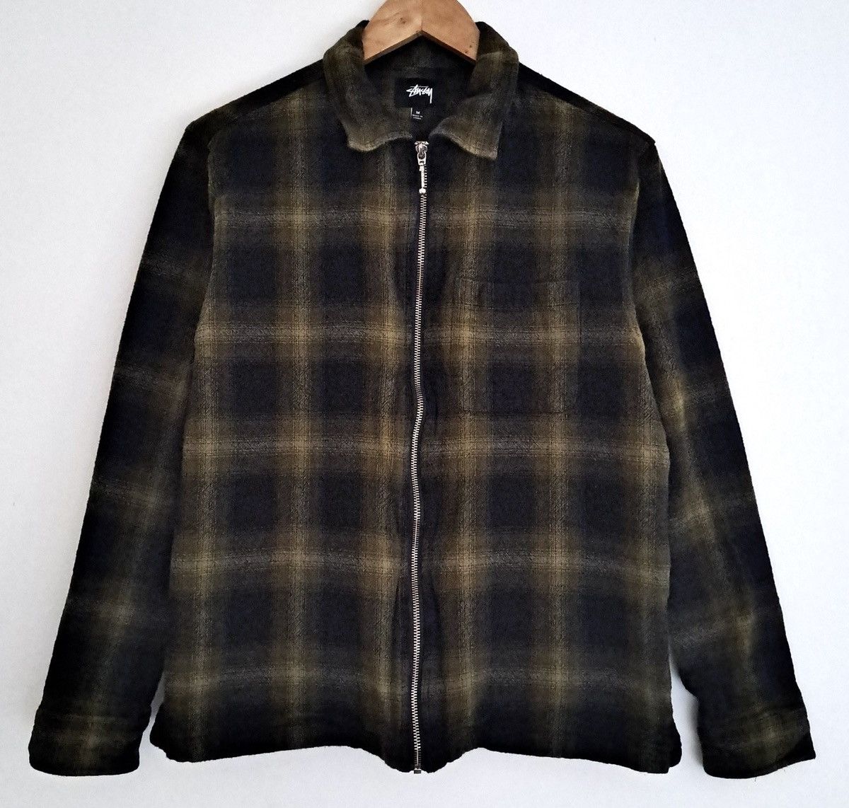じ*じ様 STUSSY Color Block Zip Work Shirt L Stussy STUSSY COLOR BLOCK ZIP WORK SHIRT | Grailed