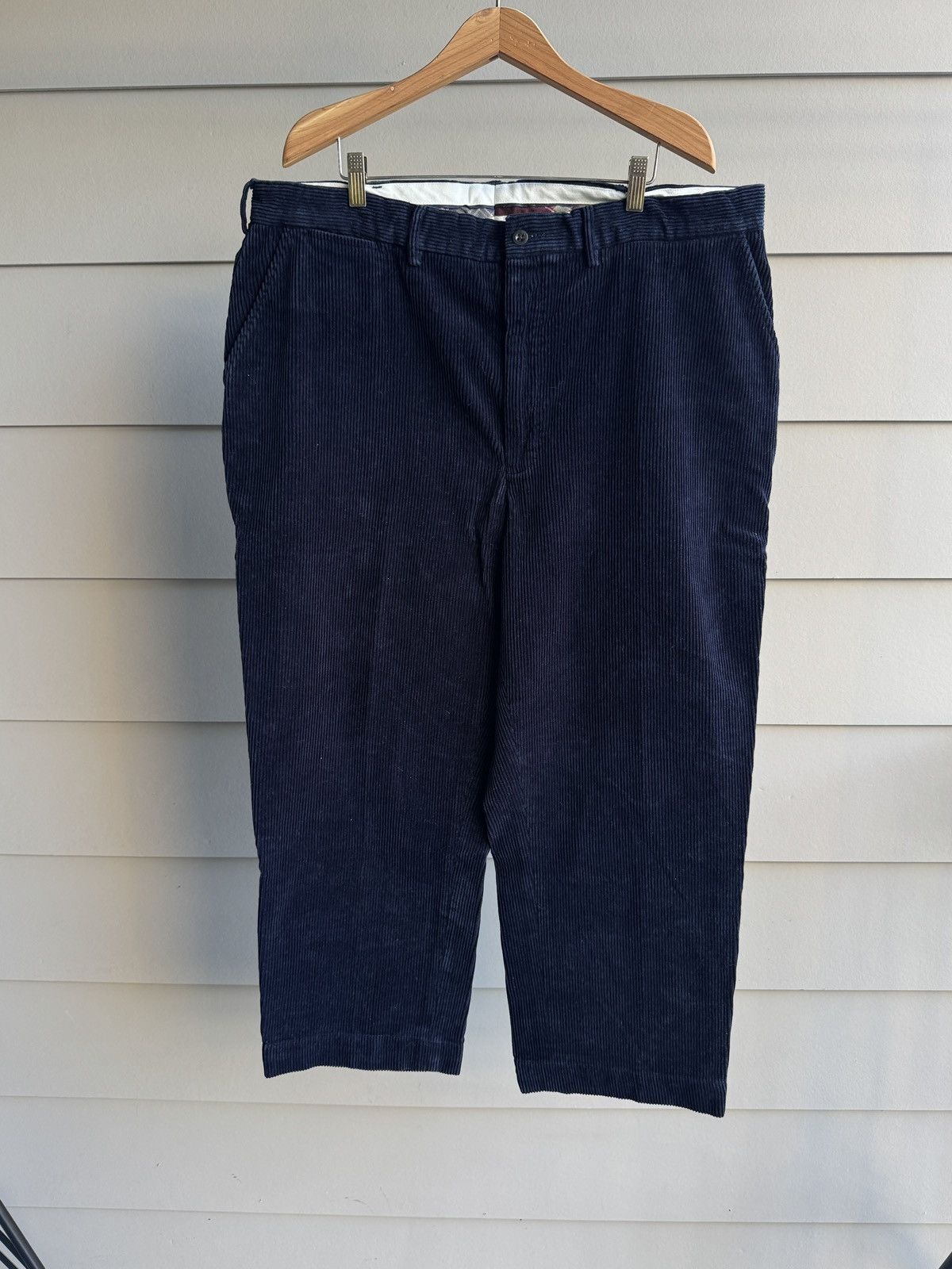 Polo Ralph Lauren Polo Ralph Lauren Pants Corduroy Vintage 90s Grey 40x28 Size US 40 / EU 56 - 8 Thumbnail
