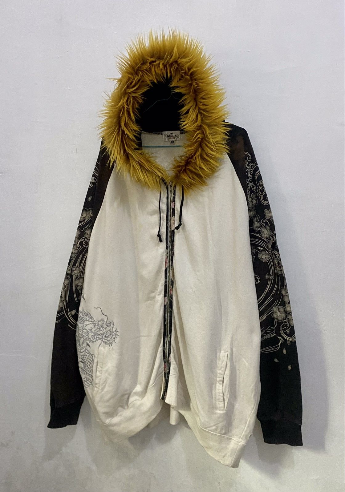 If Six Was Nine 💥Trashed💥Karakuri Tamashi Zipper Fur Hoodie LGB Style Size US XXL / EU 58 / 5 - 5 Thumbnail