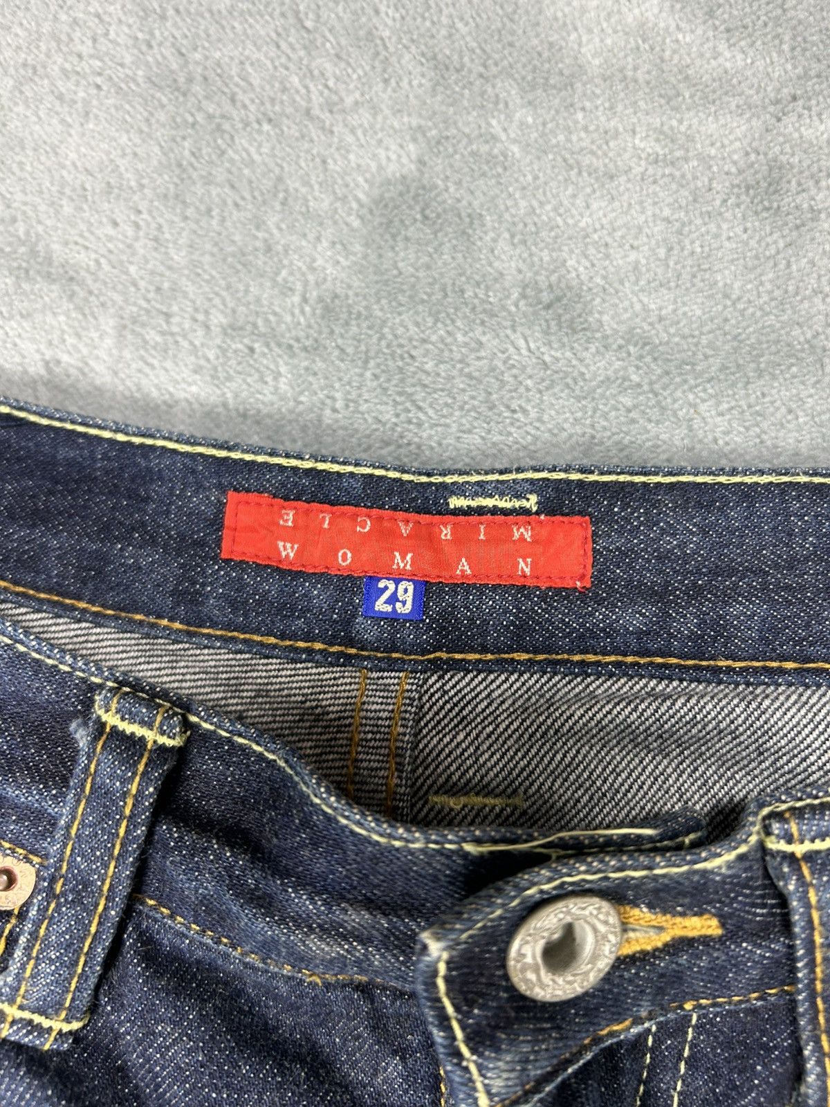 Japanese Brand Miracle Women Fire Denim Jeans S045 Size 29" - 5 Thumbnail