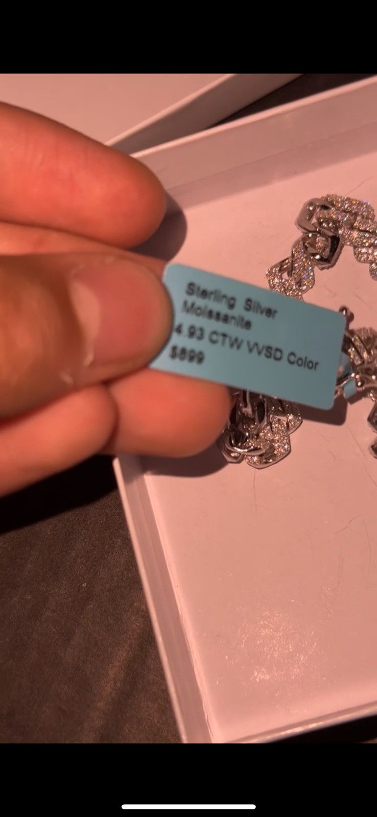Other s925 Cuban Wrist Chain Moissanite Size ONE SIZE - 3 Thumbnail
