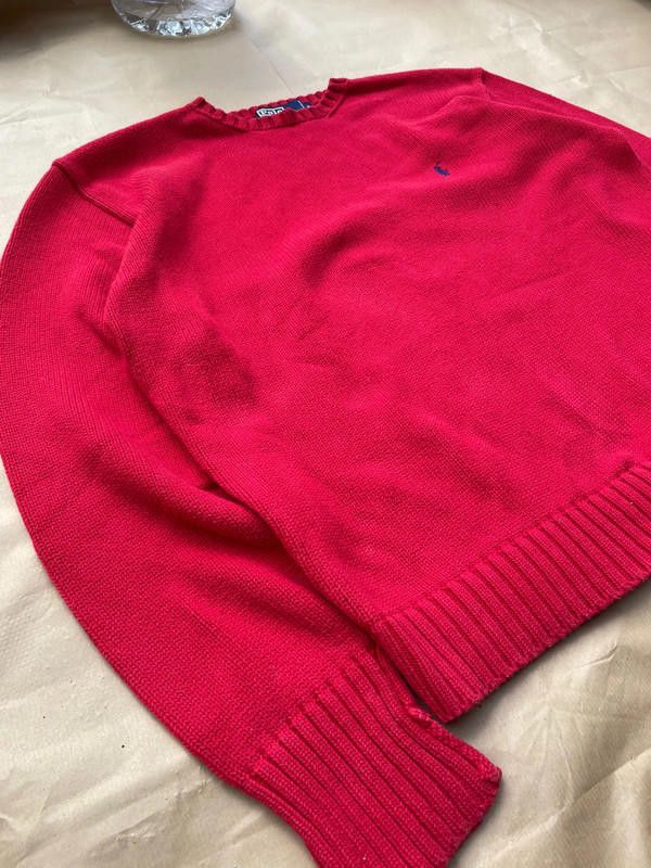 Polo Ralph Lauren Polo Ralph Lauren 90s crewneck Knitted Men red M Sweater Size US M / EU 48-50 / 2 - 7 Thumbnail