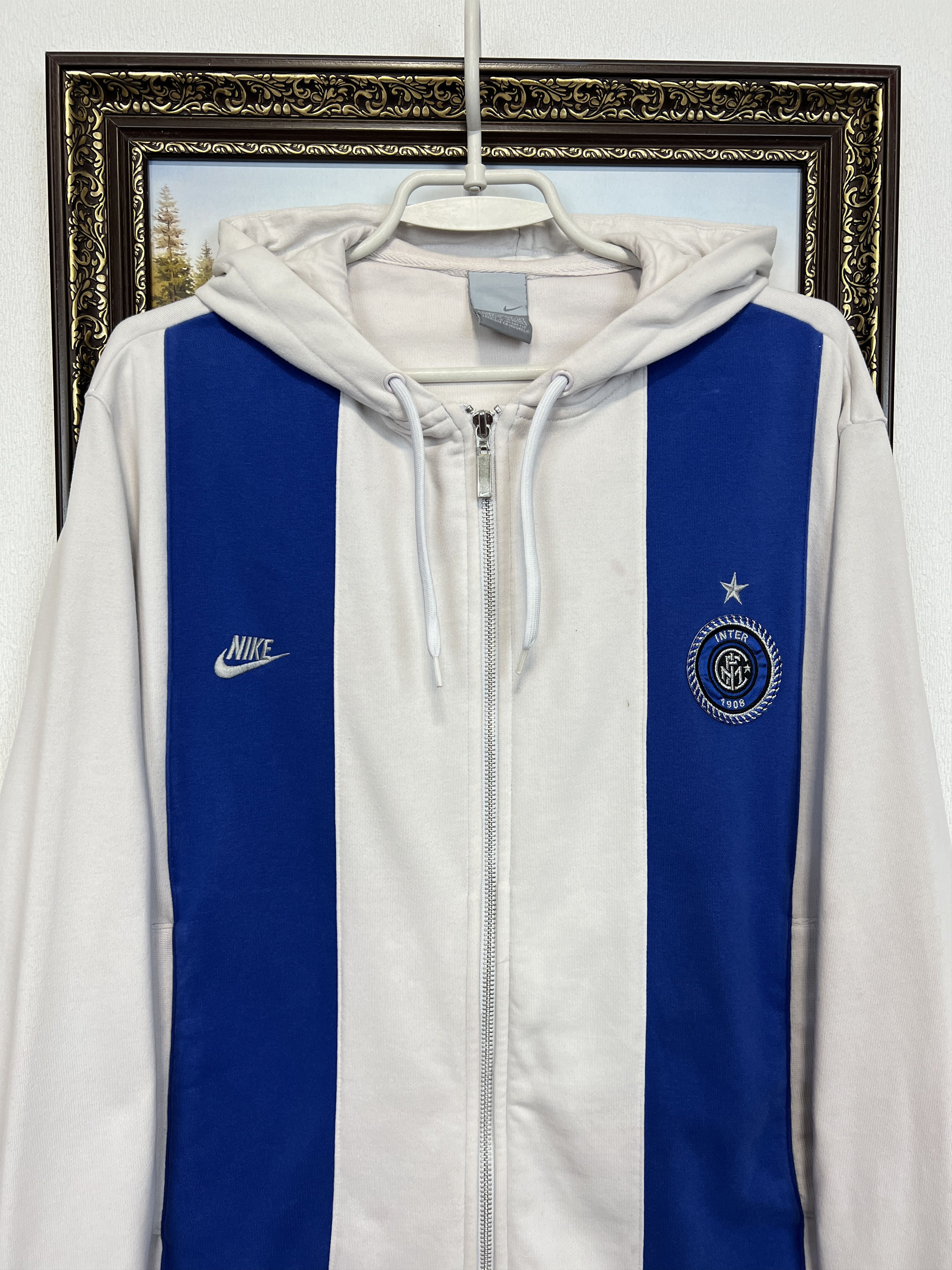 Nike Vintage Inter Milan Football Hoodie Soccer Jacket Maglia Size US M / EU 48-50 / 2 - 2 Thumbnail