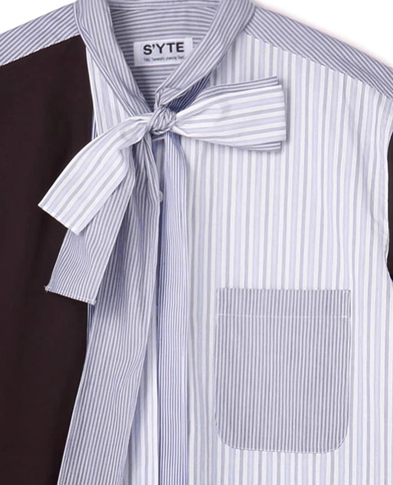 Yohji Yamamoto Yohji Yamamoto Basic Design Bow Tie Shirt K11 Size US L / EU 52-54 / 3 - 4 Thumbnail