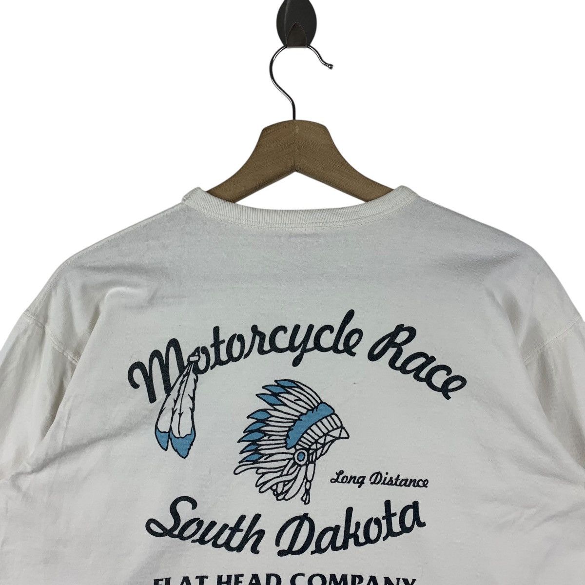 Japanese Brand × The Flat Head THE FLAT HEAD motorcycle race south printed long sleeve tee Size US M / EU 48-50 / 2 - 9 Thumbnail