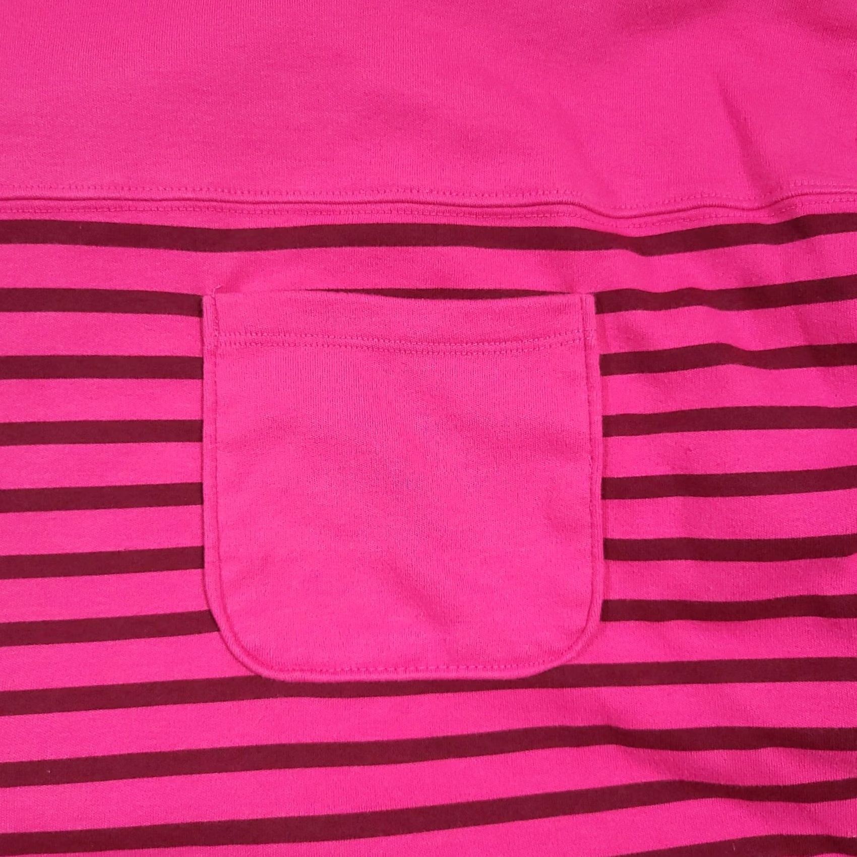 Croft & Barrow VINTAGE Croft Barrow Turtleneck Sweater Sweatshirt Women XL Pink Stripe Pocket Cardigan Size XL / US 12-14 / IT 48-50 - 4 Thumbnail