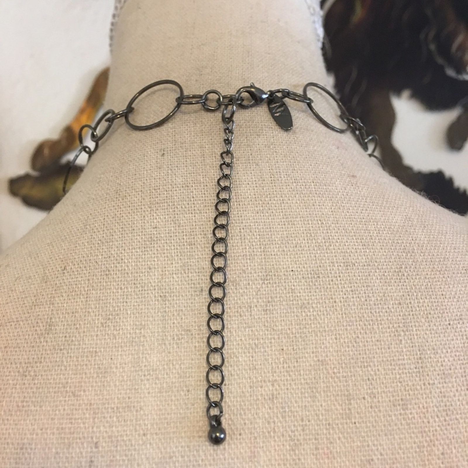 Jewelry NY&Co dark chrome chain link long necklace Size ONE SIZE - 5 Thumbnail