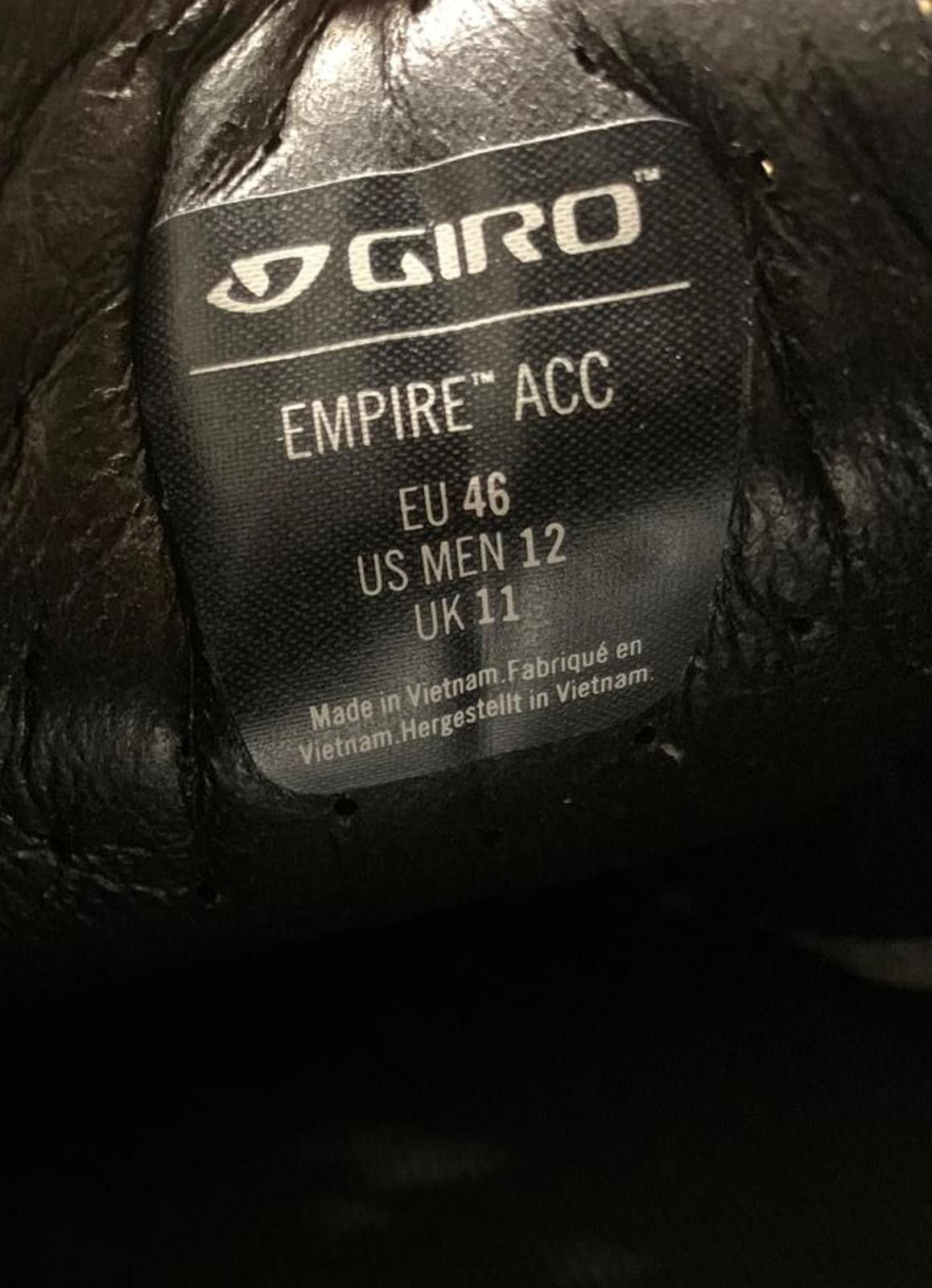 Giro Giro Sport Cycling Shoes Men's 12 Black White SPD Size ONE SIZE - 5 Thumbnail