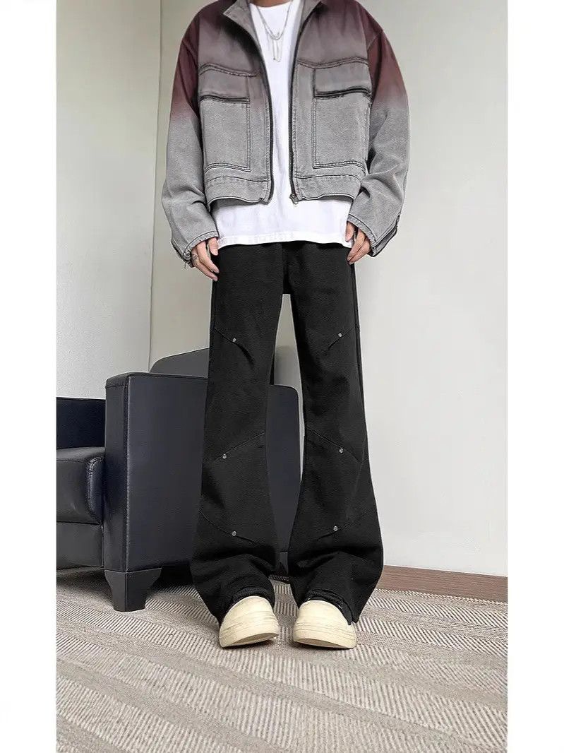 Japanese Brand × Jean Retro loose straight leg casual jeans Size US 32 / EU 48 - 1 Thumbnail