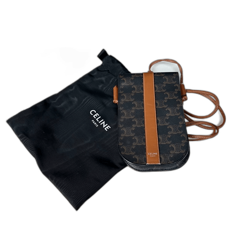 Celine CELINE Triomphe canvas phone bag Size ONE SIZE - 1 Thumbnail
