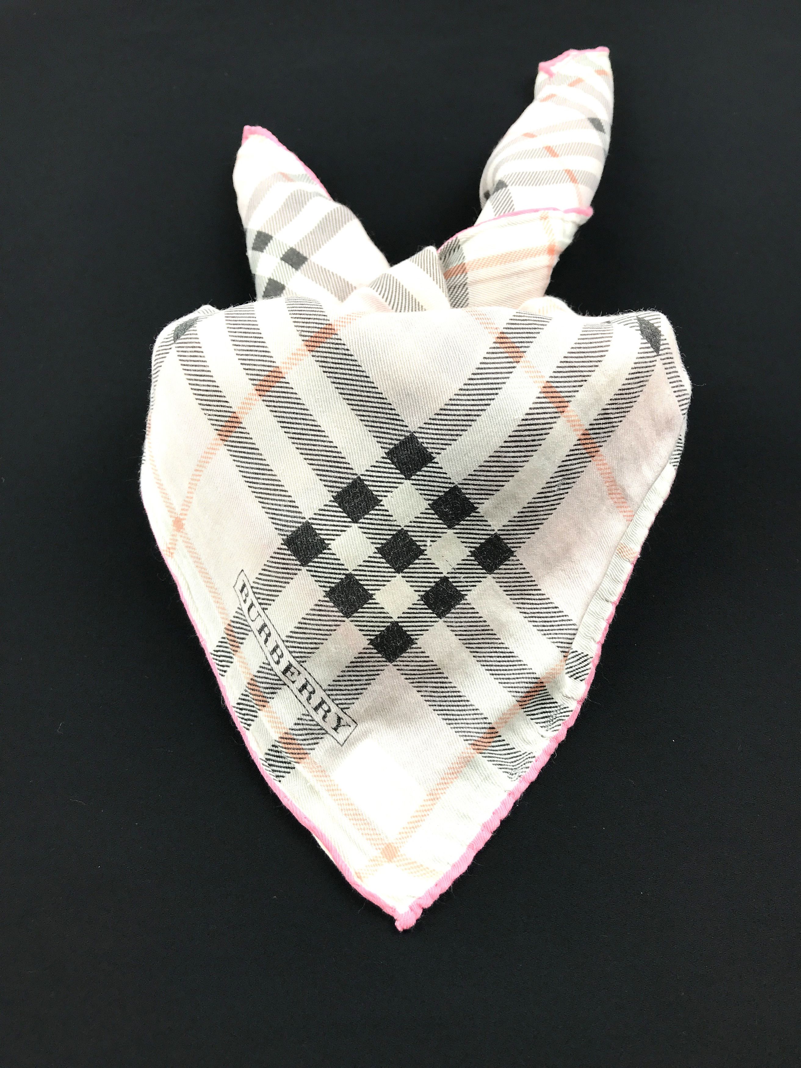 Burberry × Vintage Vintage Burberry Nova Check Bandana Neckerchief Handkerchief Size ONE SIZE - 3 Thumbnail