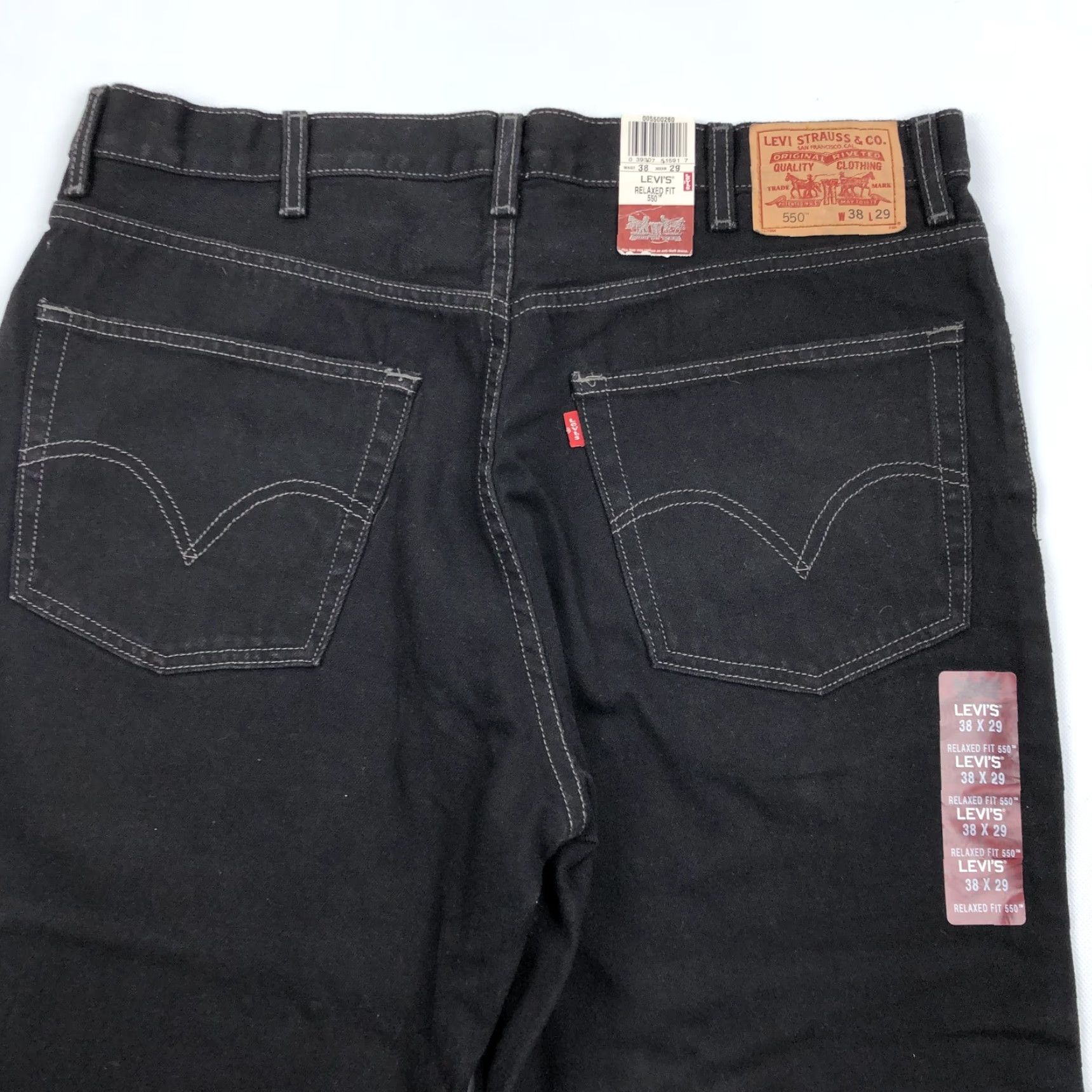 Levi's VINTAGE Levi's 550 Relaxed Fit Jeans Black 38x29 Mens NWT Modern Classic 5-Pocket Denim Blue? Size US 38 / EU 54 - 3 Thumbnail
