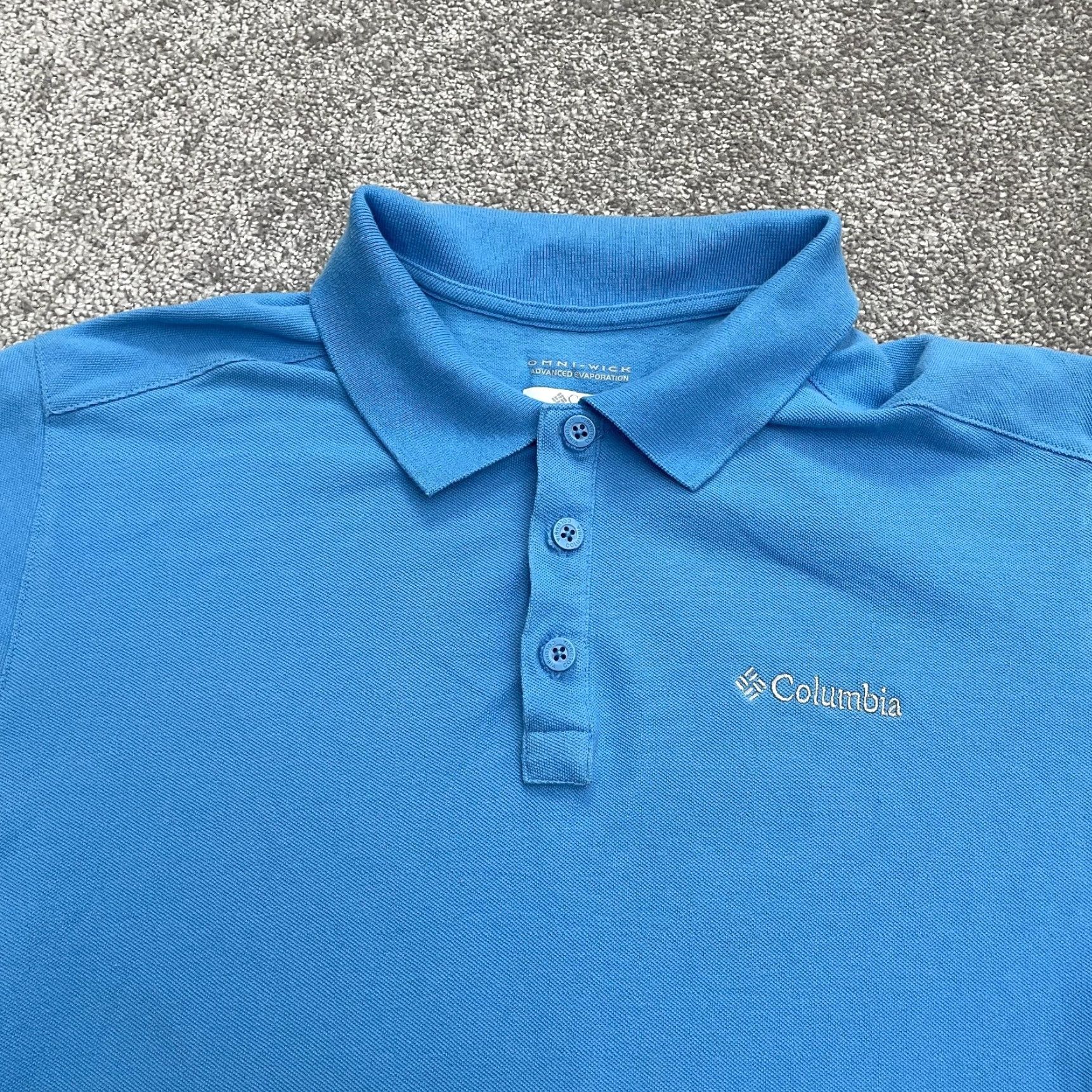 Vintage Columbia Polo Shirt Mens Regular Short Sleeve Blue Omni Wick Golf Rugby Casual Shirt Size US M / EU 48-50 / 2 - 3 Thumbnail