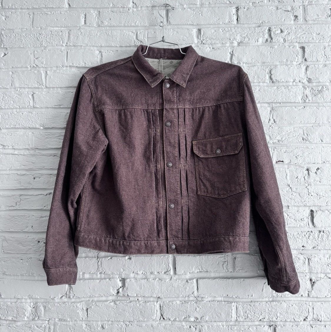 image of Kapital Twill Aging Wool 1St Jacket in Brown, Men's (Size XL)