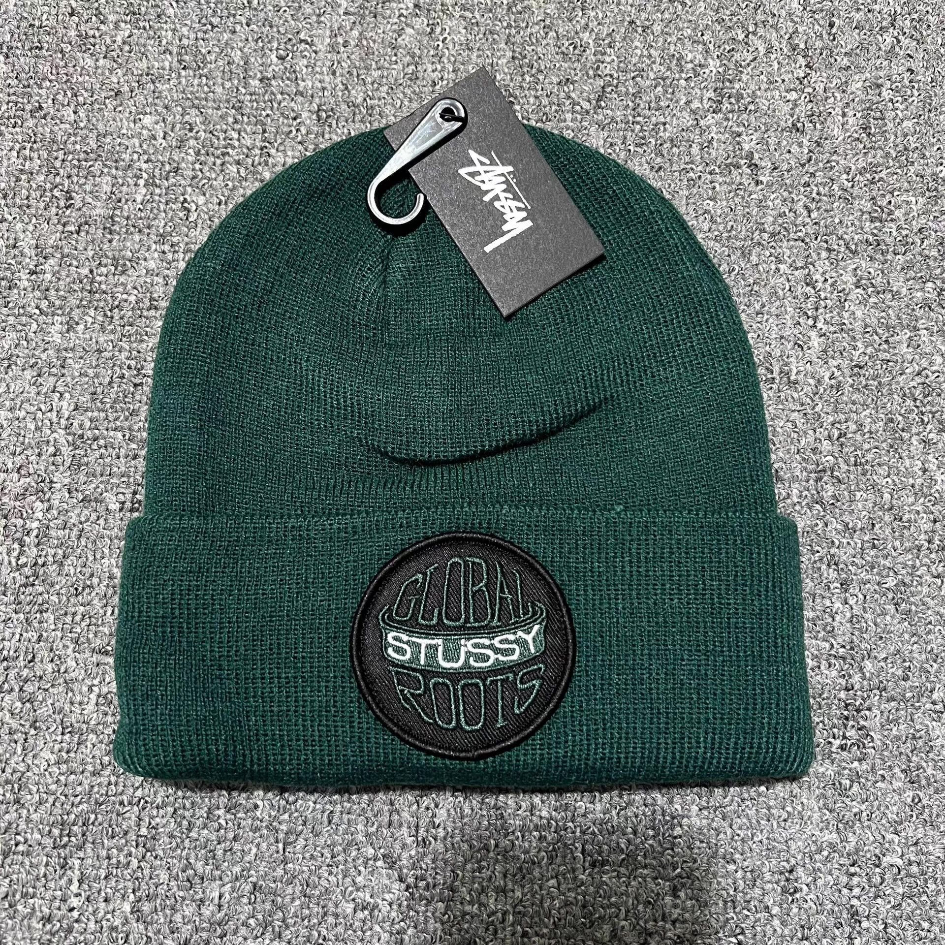 Stussy Stussy Globe Logo Embroidered Knit Beanie Q7 Size ONE SIZE - 6 Thumbnail
