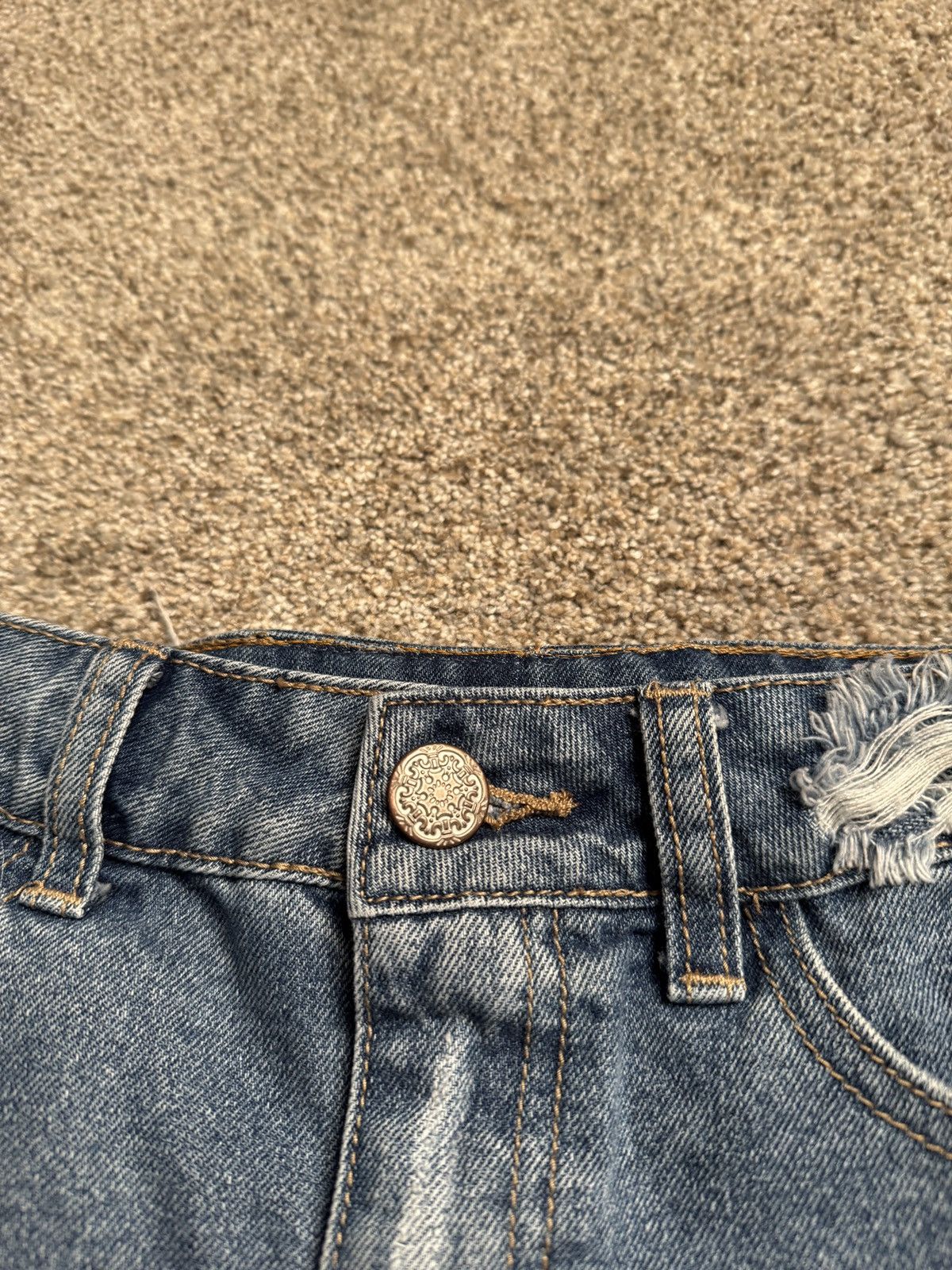 Other LITZ THRASHED DENIM SKIRT Size 26" / US 2 / IT 38 - 3 Thumbnail