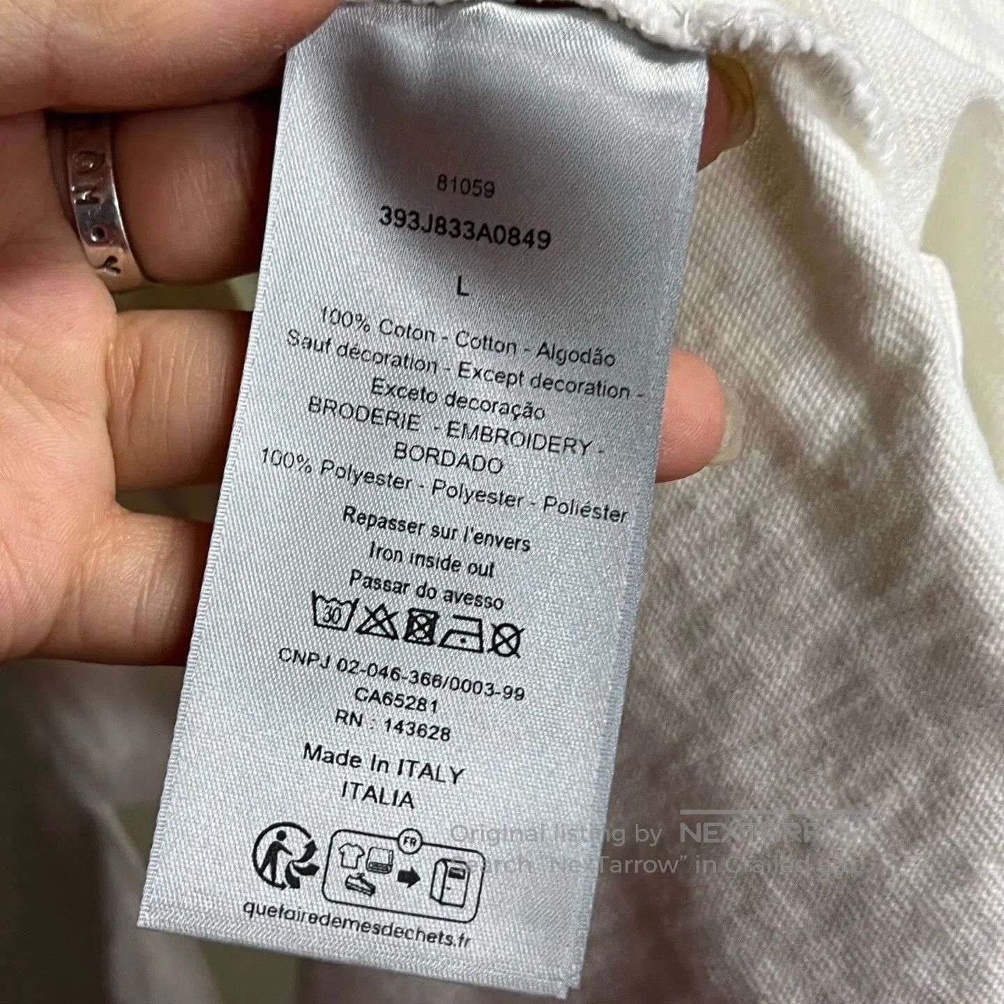Dior Dior White Logo Print Short. Size US L / EU 52-54 / 3 - 4 Thumbnail
