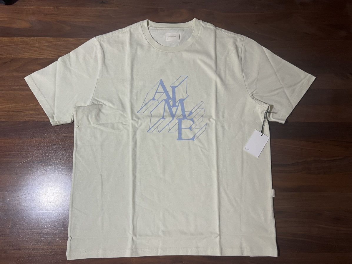 Aime Leon Dore Aime Leon Dore ALD Dimensions Logo Tee in Silver Green XXL Size US XXL / EU 58 / 5 - 1 Thumbnail