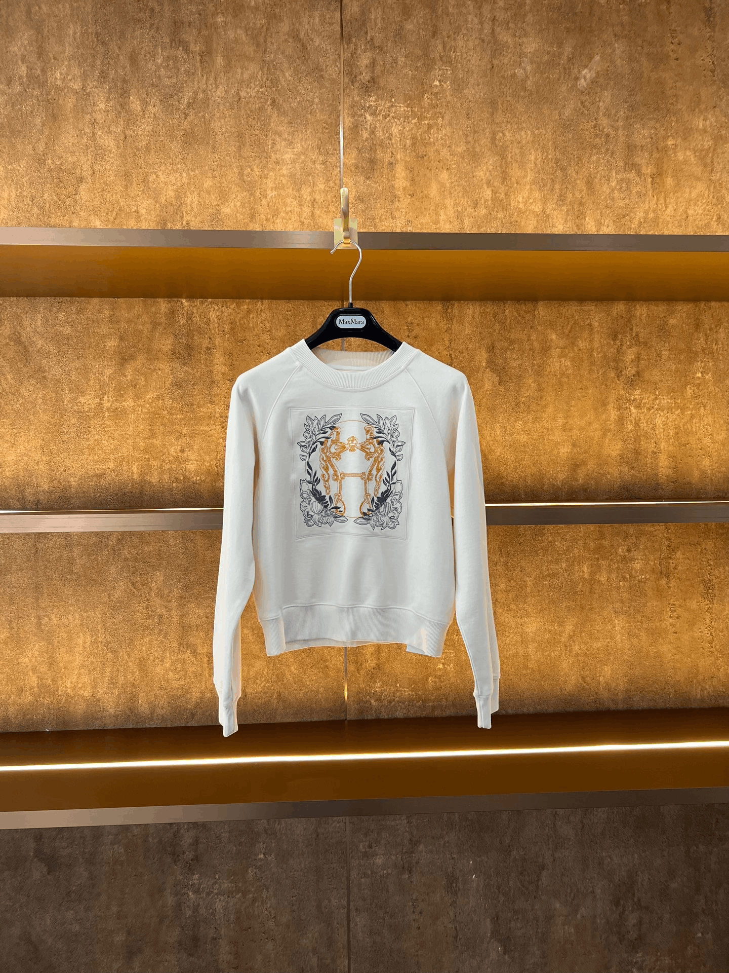 Hermes Hermes Embroidered Sweatshirt Size XXS / US 00 / IT 34 - 1 Thumbnail