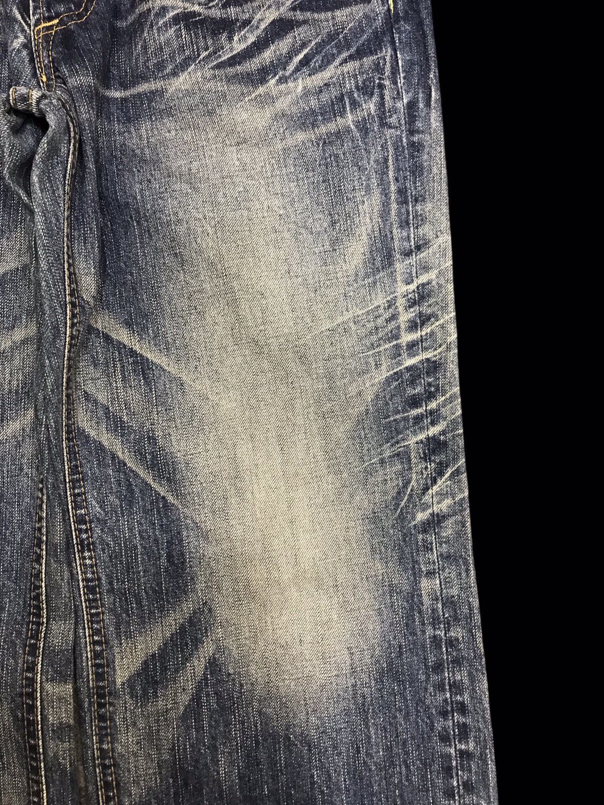 Japanese Brand 💥ARCHIVAL💥VINTAGE ET JAPAN CRAZY FADES RELAXED DENIM F392 Size US 32 / EU 48 - 5 Thumbnail
