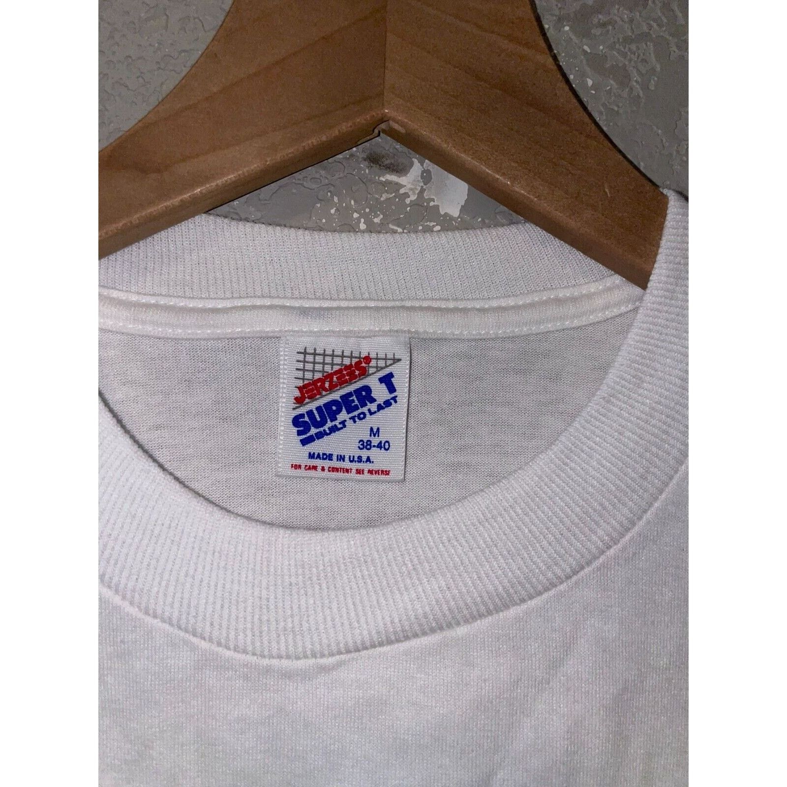 Jerzees Vintage South Daktoa Shirt Tribal Buffalo White M Tee Size US M / EU 48-50 / 2 - 8 Thumbnail