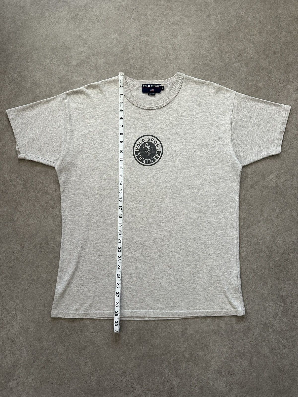 Polo Ralph Lauren Vintage Polo Sport Trainer Shirt 90’s Simple Graphic Tee Size US XL / EU 56 / 4 - 8 Thumbnail
