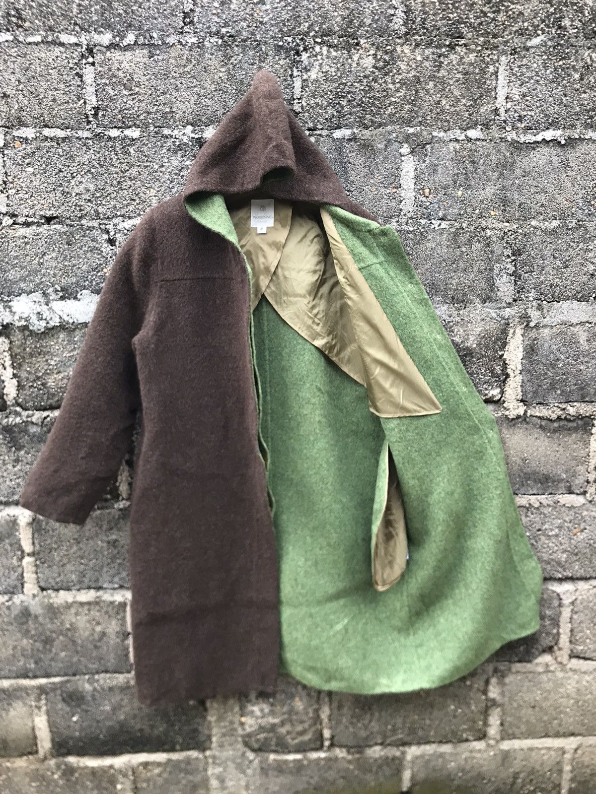 Japanese Brand × Vintage ⚡️Vintage Parienne Hoodie Wool Long Jacket Size L / US 10 / IT 46 - 8 Thumbnail