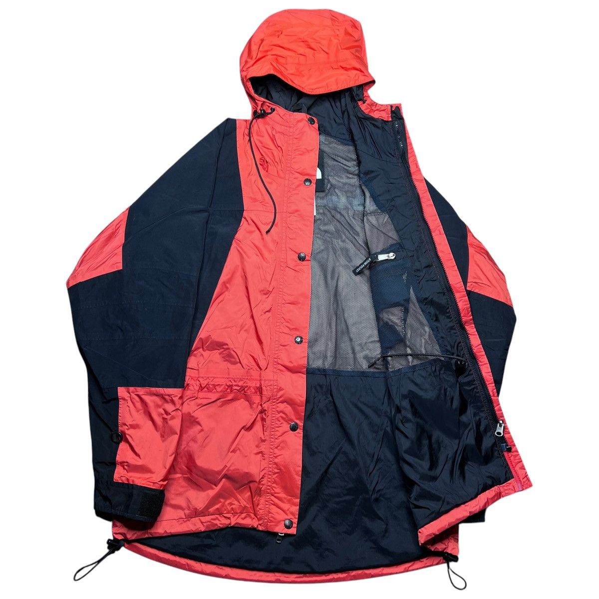The North Face × Vintage Vtg 90s The North Face Mountain Parka Gore-Tex Orange Jacket Size L / US 10 / IT 46 - 2 Thumbnail