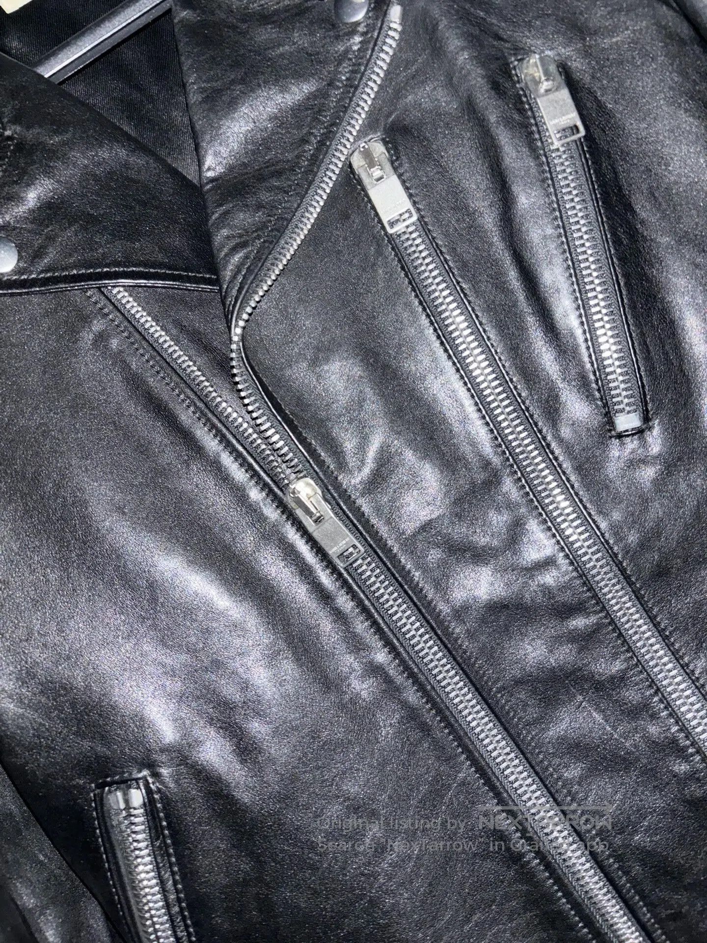 Saint Laurent Paris Saint Laurent Black Leather Motorcycle Jacket. Size US S / EU 44-46 / 1 - 5 Thumbnail