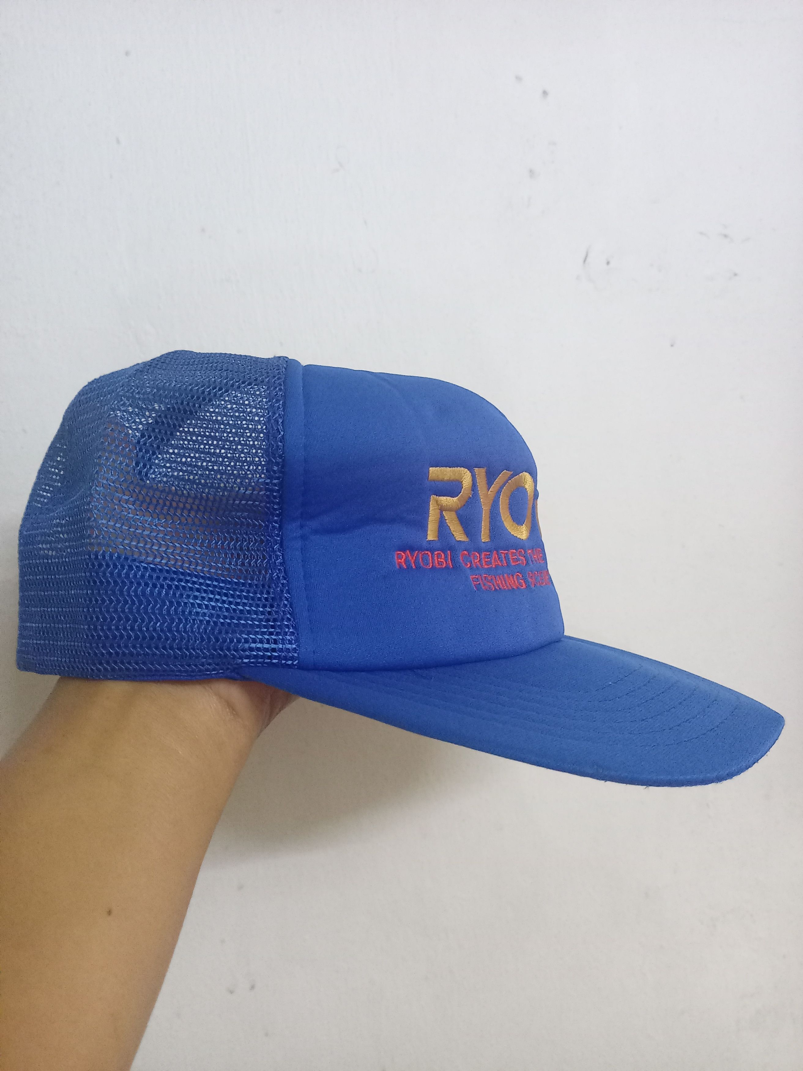 Vintage VINTAGE RYOBI FISHING TRUCKER HAT Size ONE SIZE - 3 Thumbnail